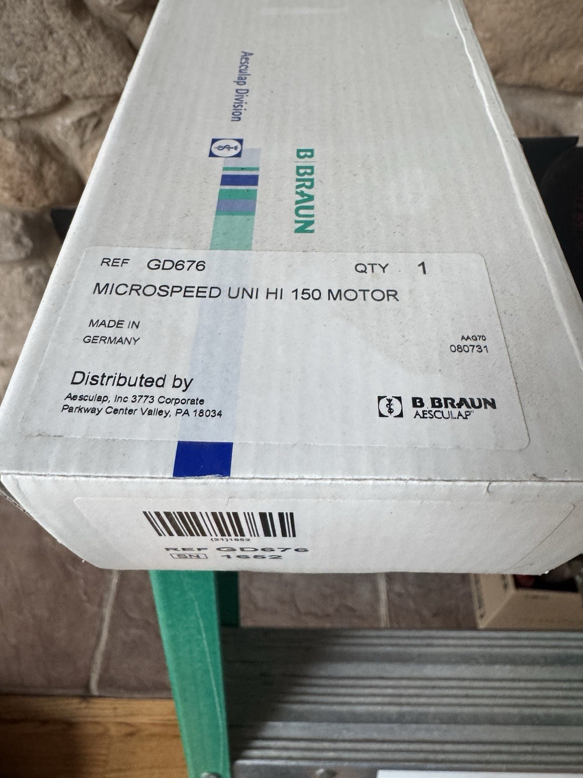 Aesculap – Microspeed Uni Hi 150 Motor – GD676