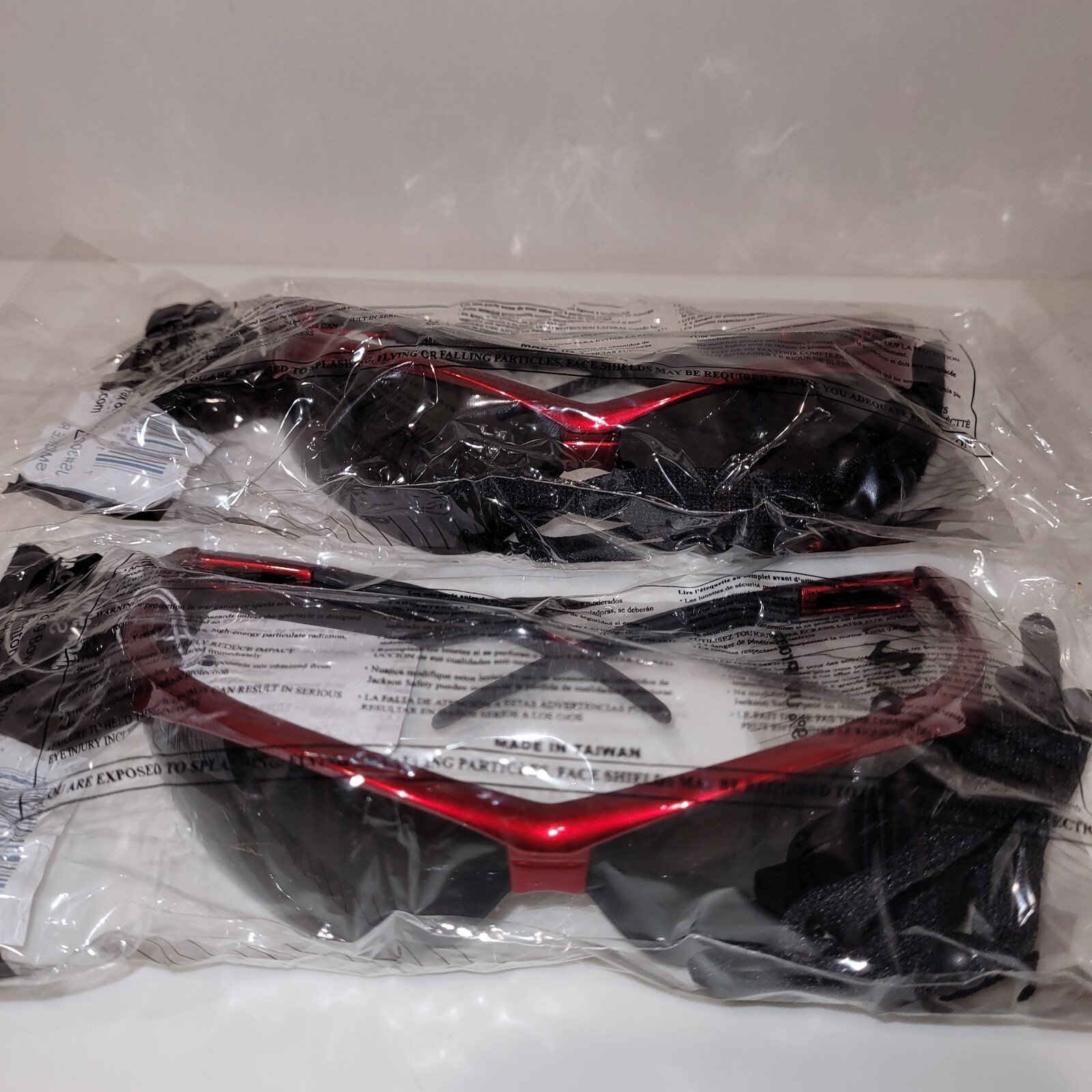 TWO PAIR Jackson Safety Nemesis Inferno #3020709 Red Frame/Smoke Lens -SEALED