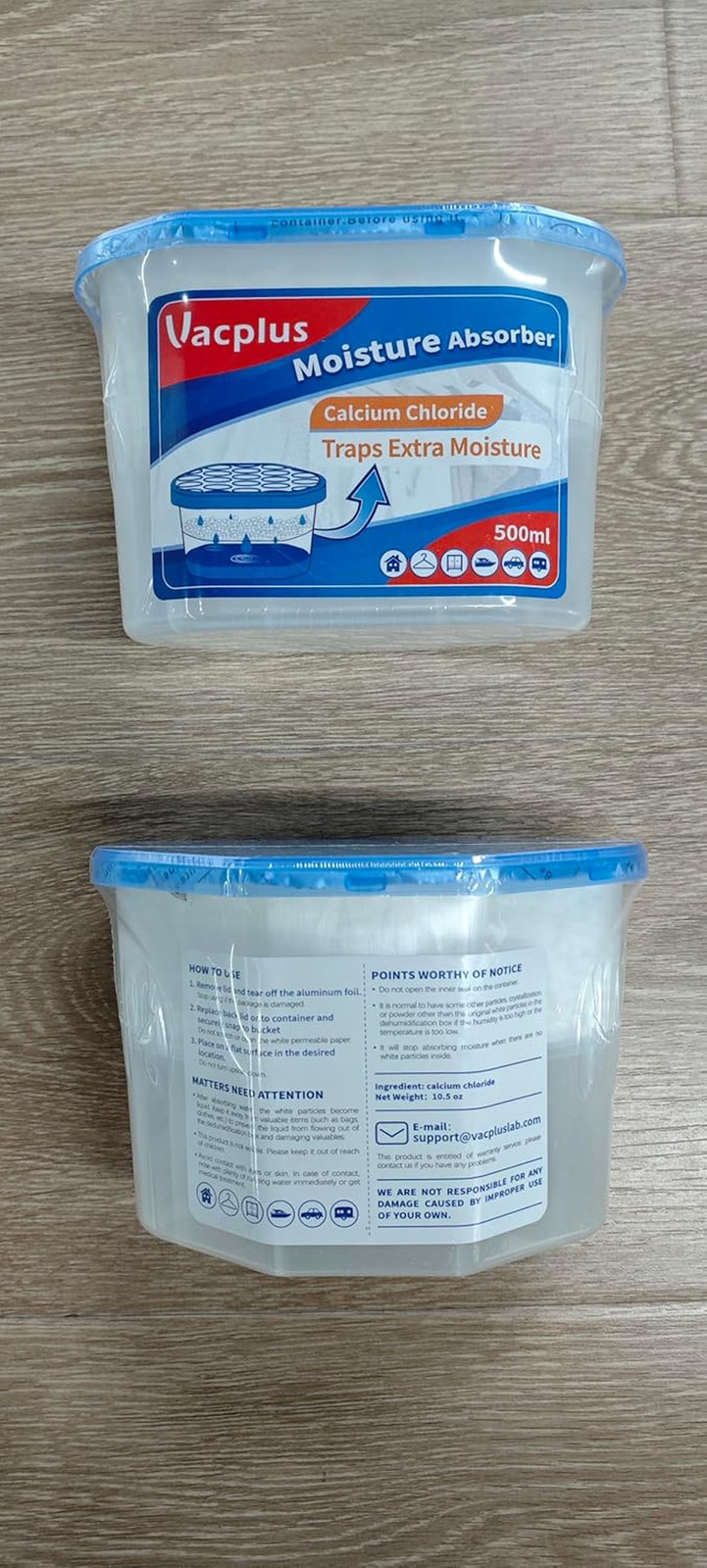 Vacplus Moisture Absorbers, 10.5 Oz Humidity Absorber Boxes Attracts Extra Moist