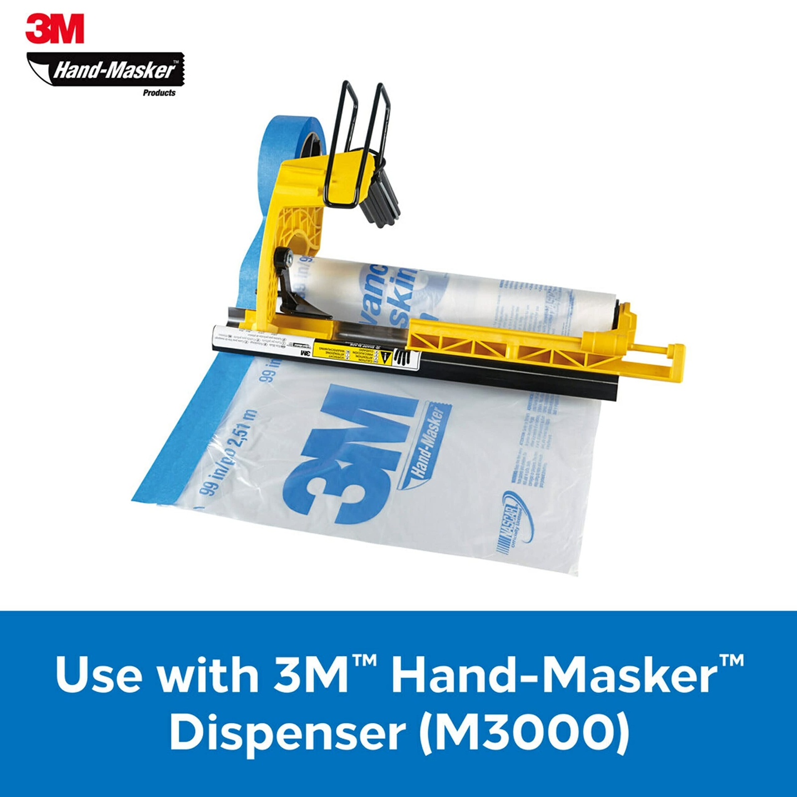 Scotch Painter’s Tape FB12 3M Hand Masker Film, 12-Inch, Yellow