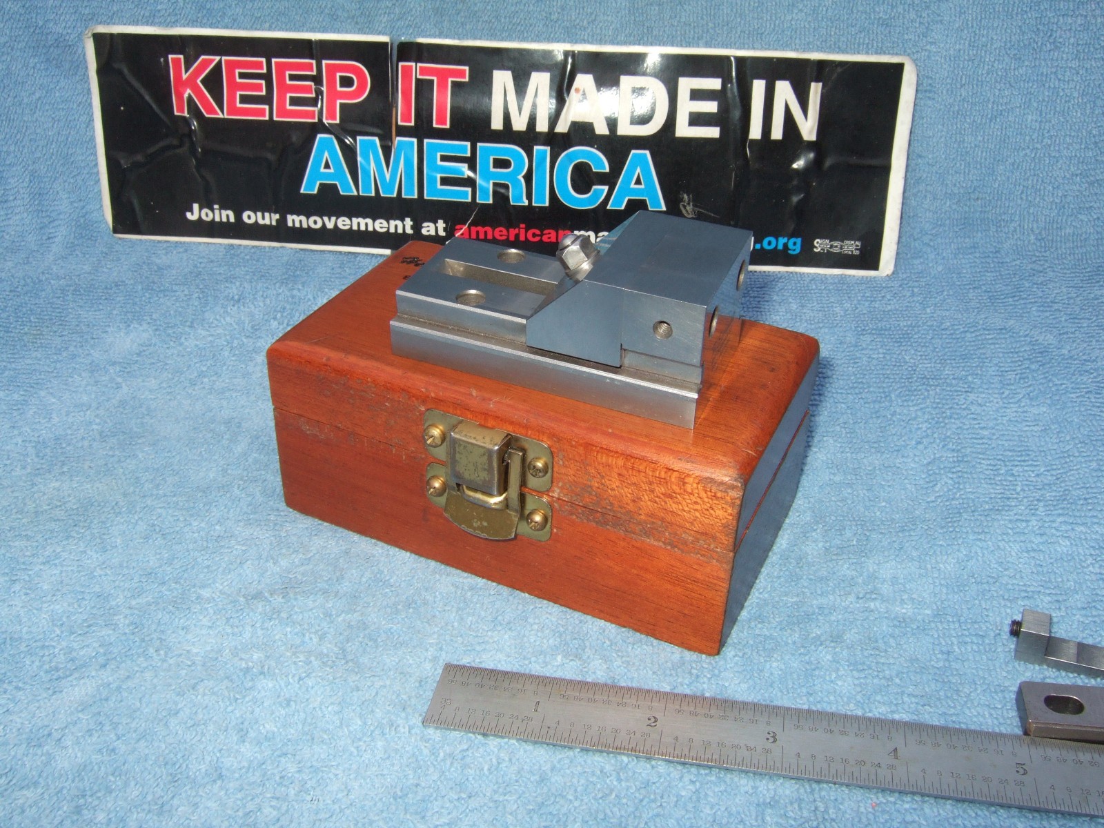 HERMANN SCHMIDT USED 2b GRIND VISE V0-1-1/2a TOOLMAKER MACHINIST CASEw/WRENCH
