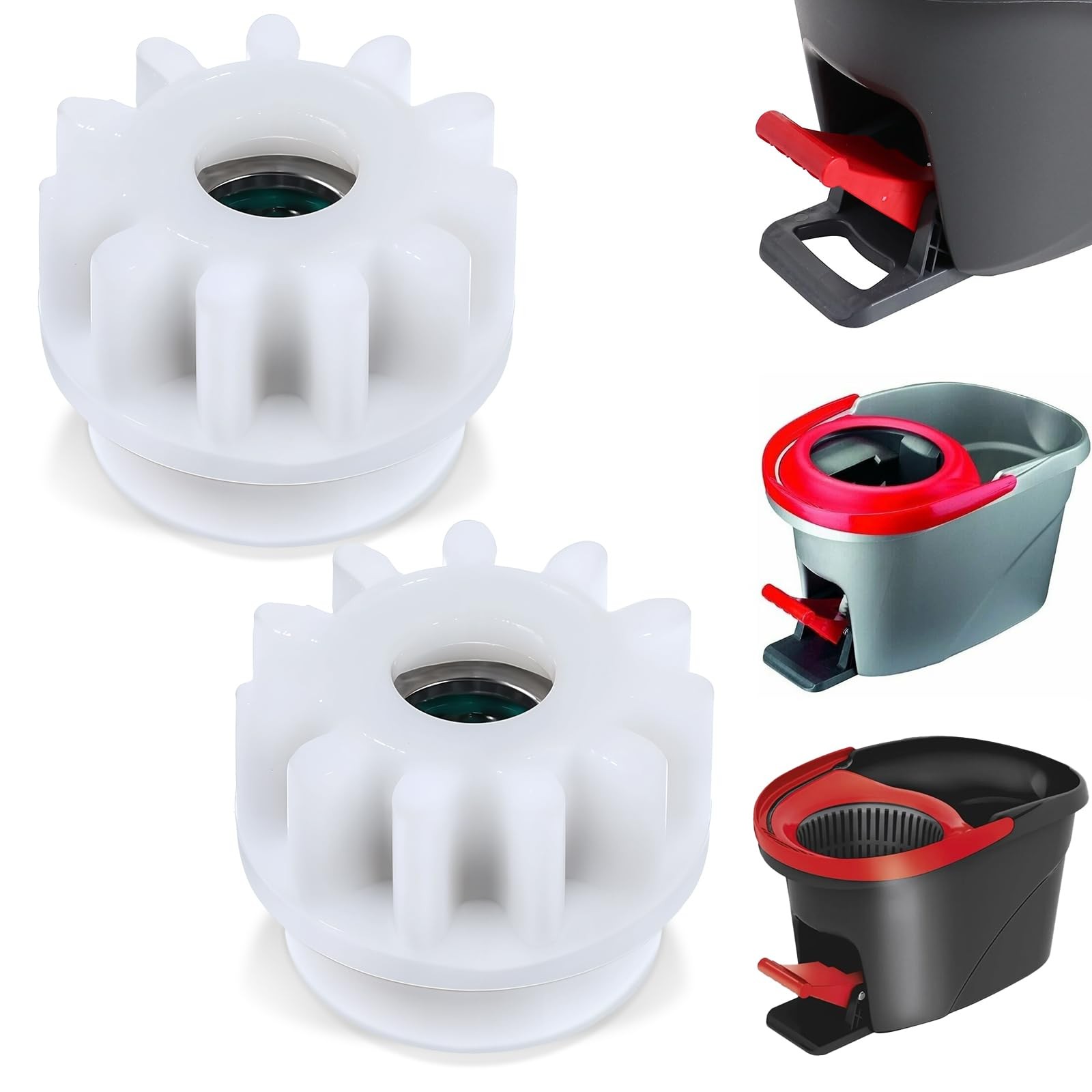 2 Pcs Spin Mop Replacement Diameter: 0.98 inches, Height: 0.7 6pcs