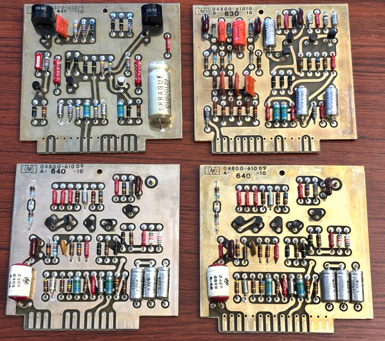 HP / Agilent Model 4800A Vector Impedance Meter boards – *solder plating only*