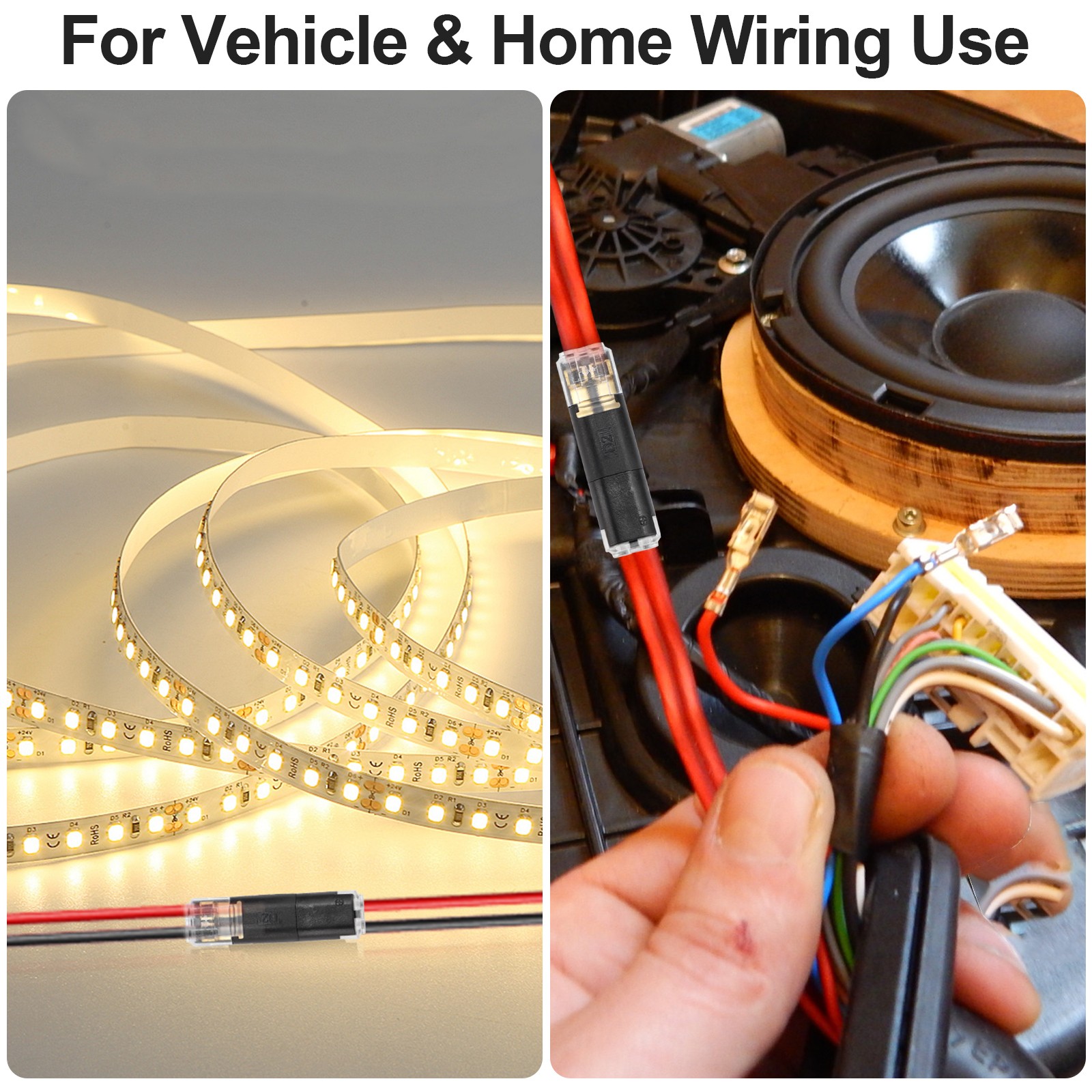 80 PCS Lever Wire Connectors No Strip Terminal Blocks 18-22AWG for LED Auto DIY