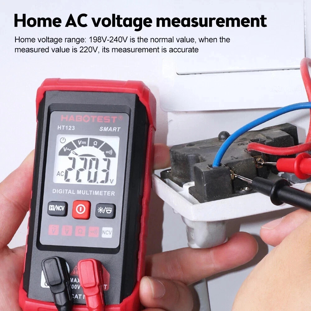 Digital Multimeter AC DC Voltmeter Ammeter Ohmmeter Volt Tester Meter WITH BATT