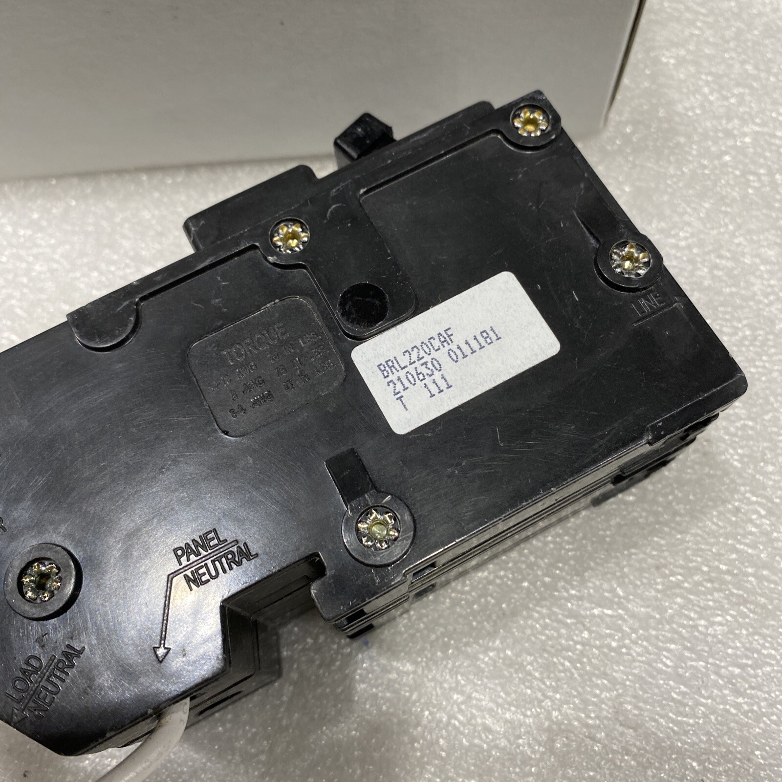BRL220CAF 2 POLE 20AMP 240VAC COMBINATION ARC CIRCUIT BREAKER NEW
