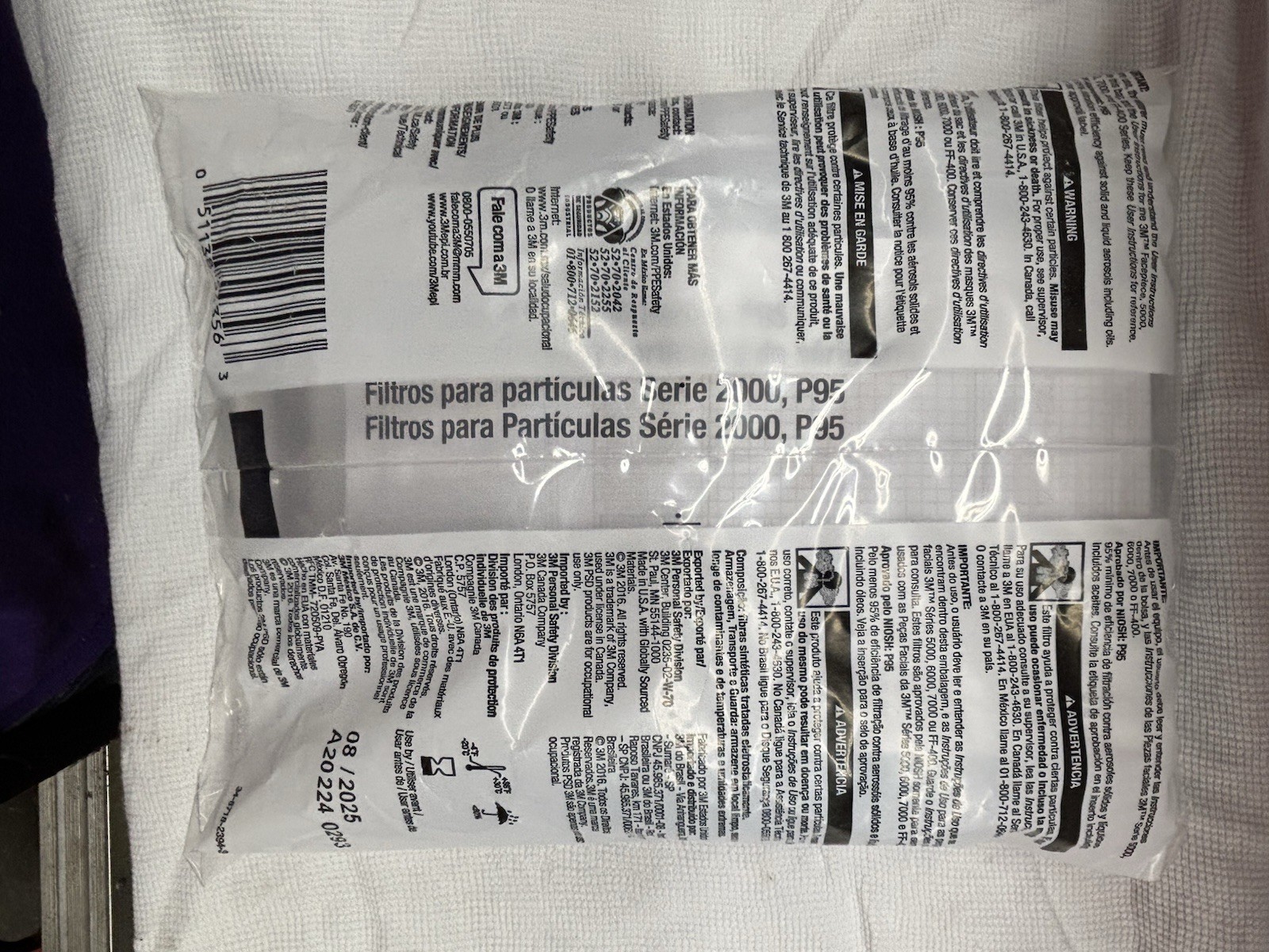 3M Particulate Filter 2071 P95Respiratory Protection 9 Packs