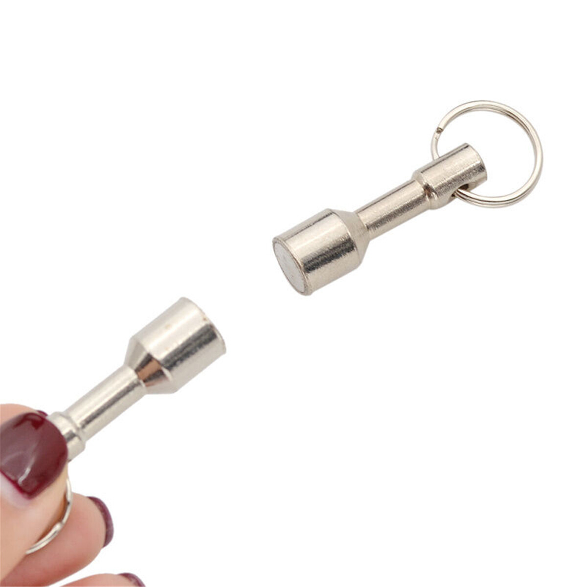 2 Pack Strong Keychain Magnet – For Hanging Keys and Testing Metal Jewelry Test