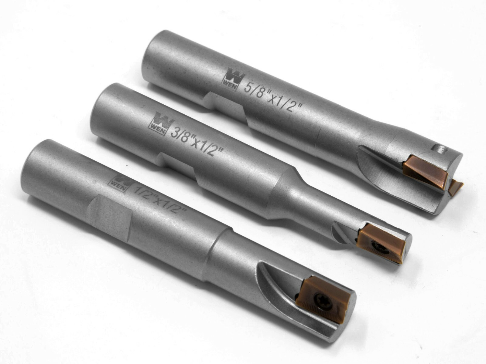 WEN DB003E 3-Piece 90-Degree Square Shoulder Indexable Carbide End Mill Set