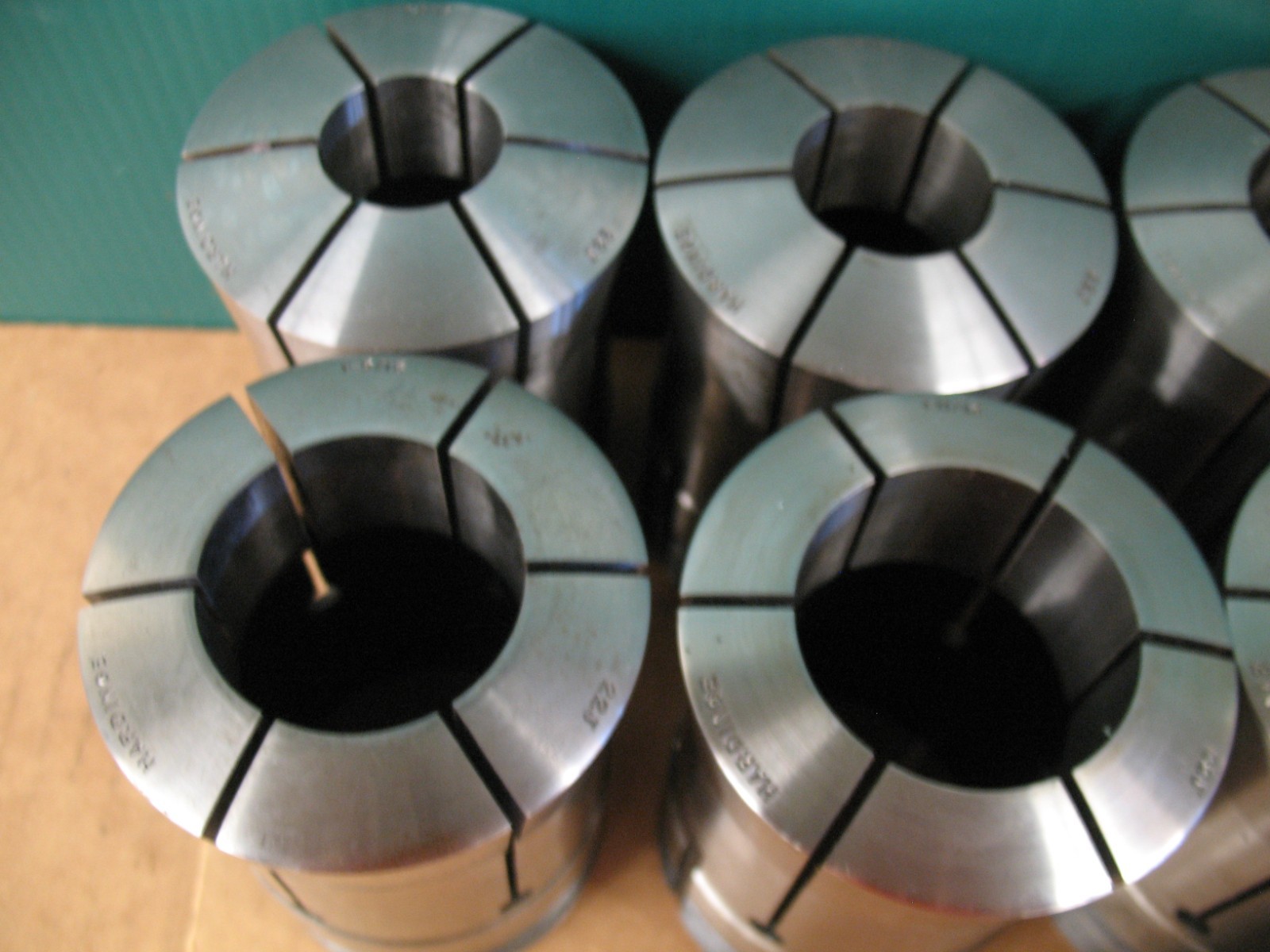 HARDINGE 22J COLLET SET – 11 COLLETS 1-1/16″ – 2-3/16 16TH SIZES ***XLNT***