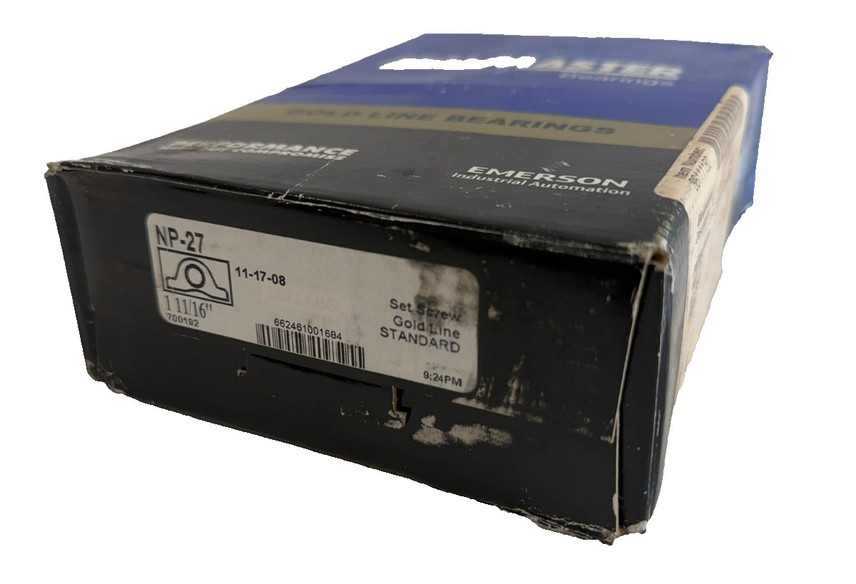 NEW SEALMASTER NP-27 PILLOW BLOCK BEARING NP27