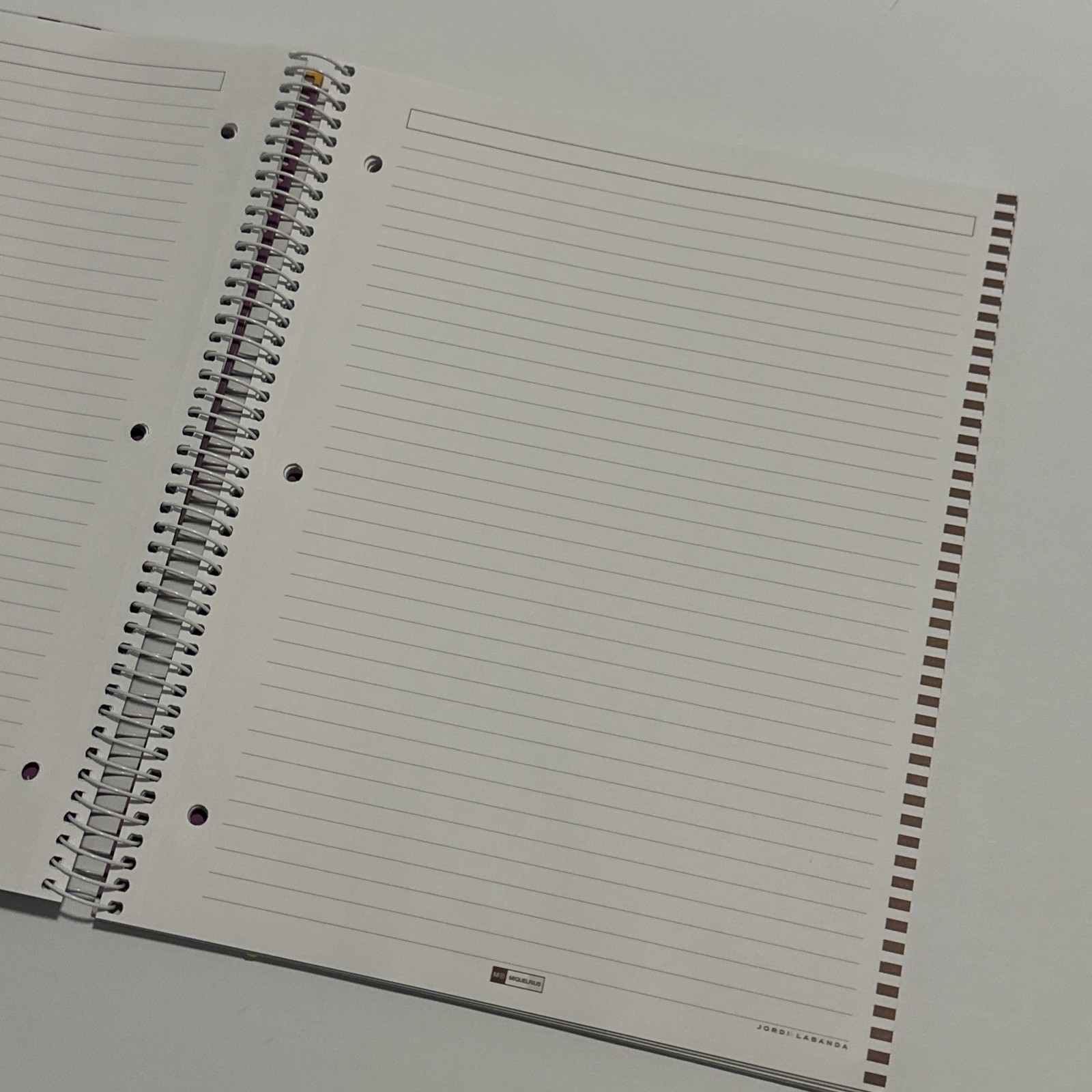 JORDI LABANDA LARGE SPIRAL RING NOTEBOOK GRID RULED MADE IN SPAIN deadstock