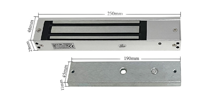 12V Electric Magnetic Door Lock Electromagnetic 280KG (600LB) Access Control