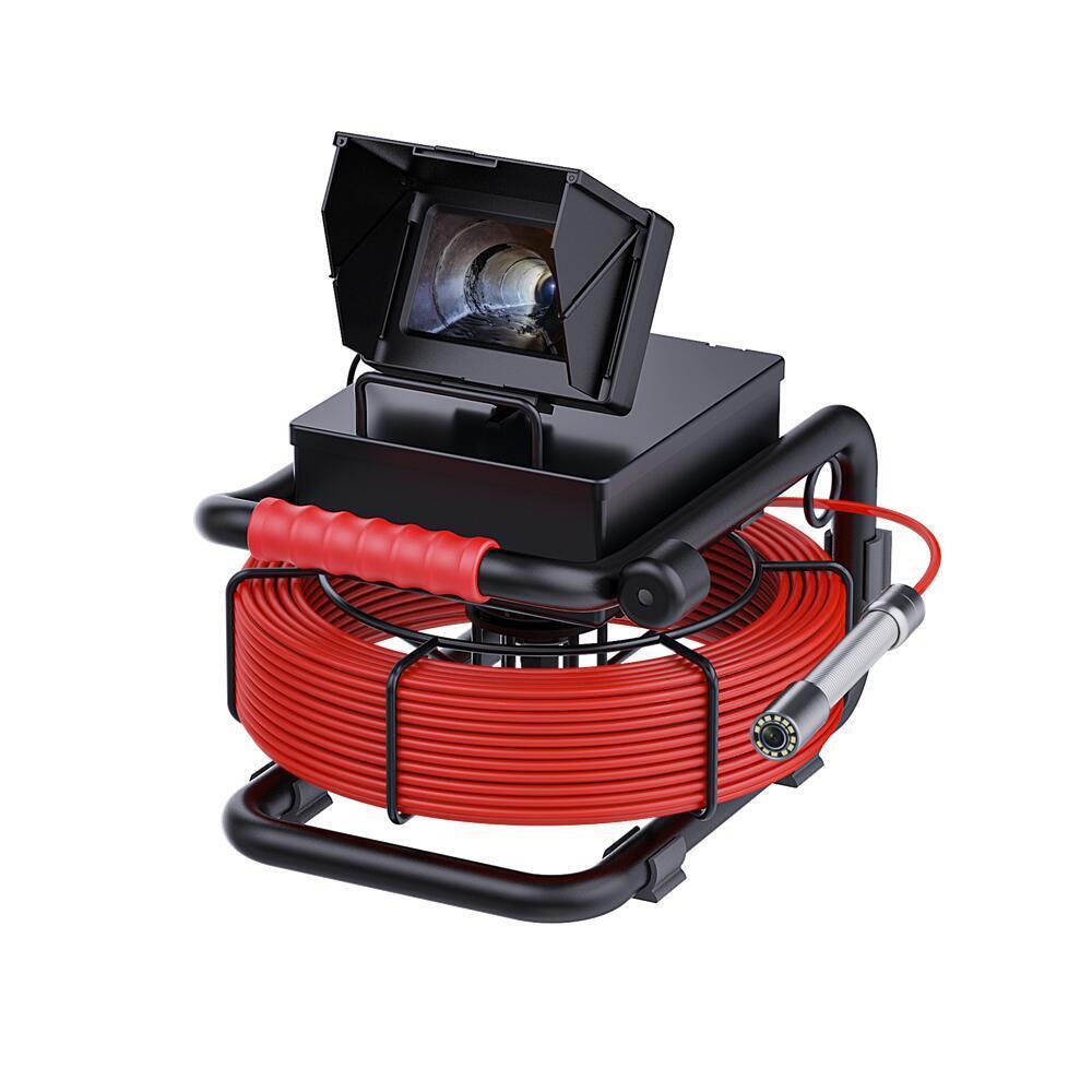 ESANHAO Sewer Camera 98ft/30m Pipe Inspection Camera HD Drain 4.3in LCD Monitor