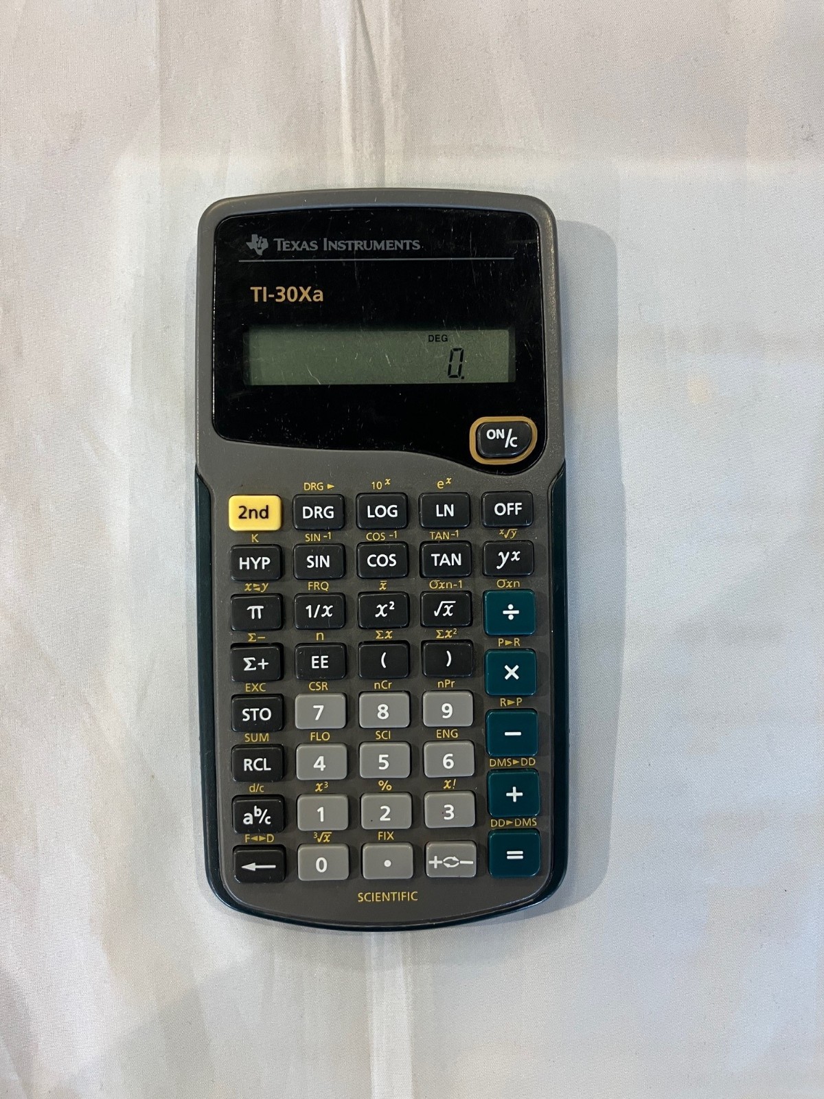 Texas Instruments TI-30Xa Scientific Calculator Cleaned Works Fresh Batts VGC