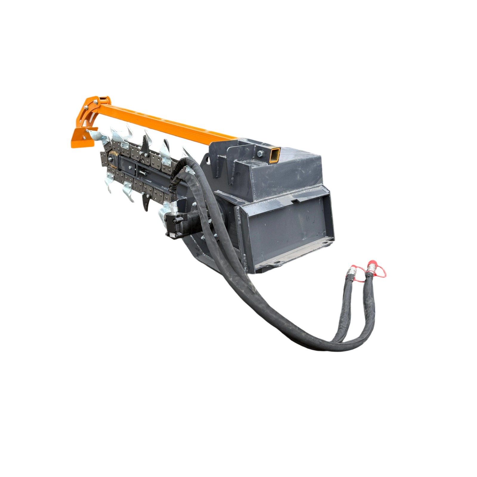 8in Mini Trencher Ditch Digger Heavy-Duty Landhonor 9-15 GPM Skid Attachment