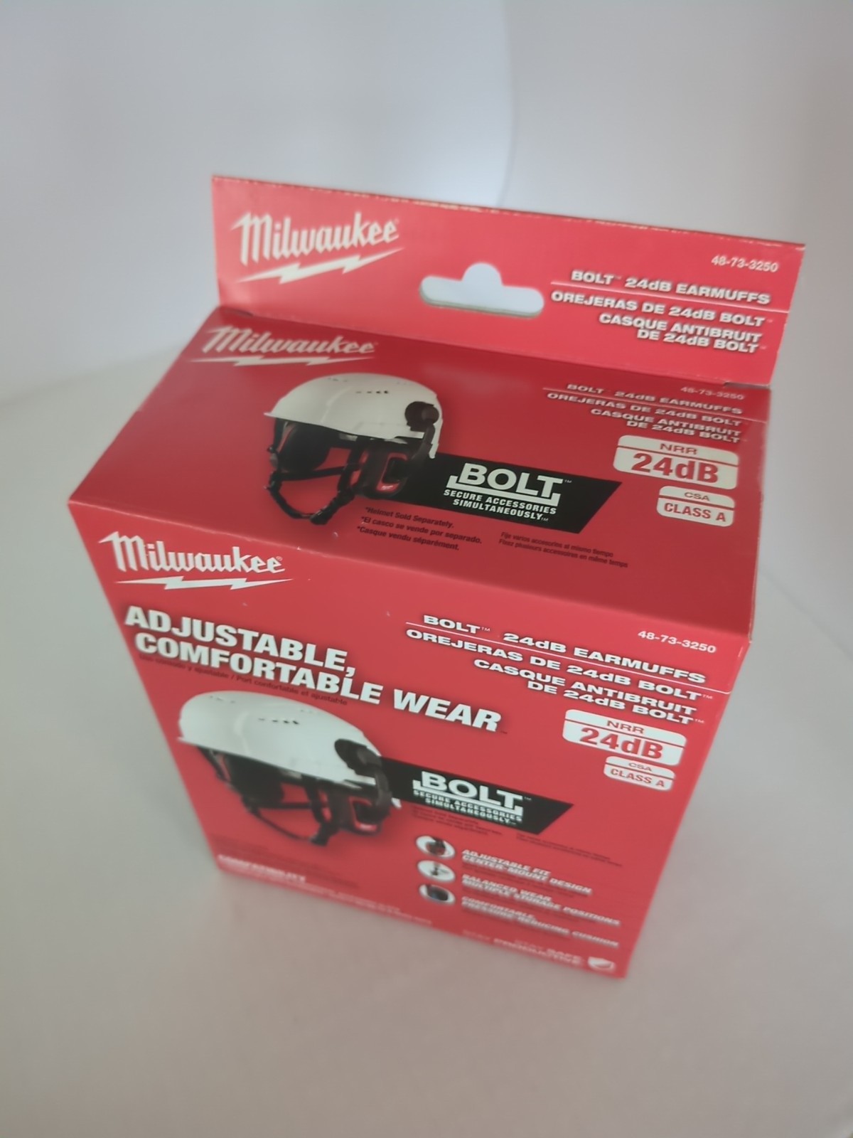 Milwaukee 48-73-3250 BOLT 24dB Hardhat Earmuffs Class A Universal Safety Helmets