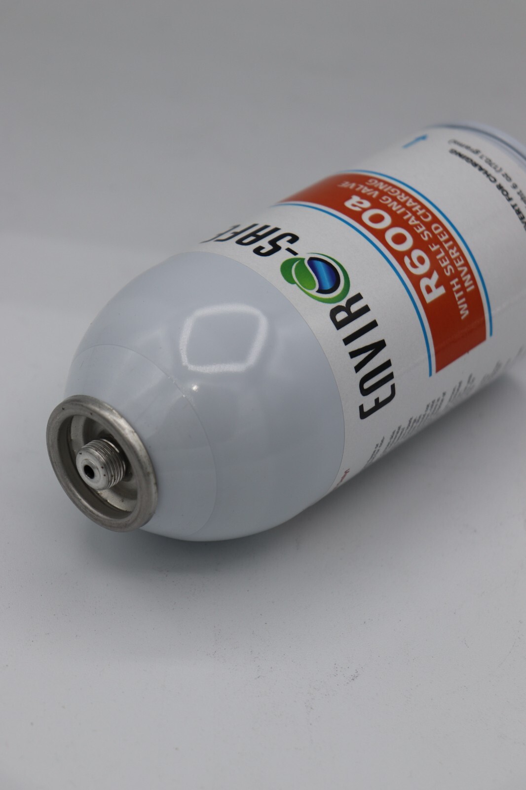 Enviro-Safe R-600a Refrigerant with 7/16″ Self Sealing K28 6 oz , 2 cans/tap