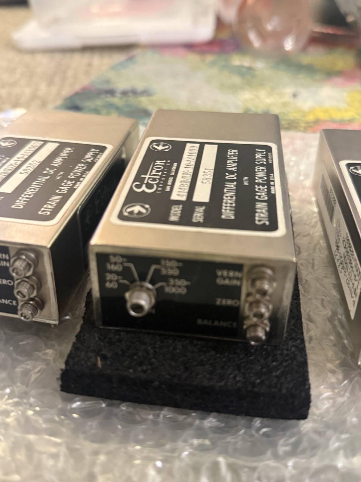 Lot Of 3 -MINT Ectron Strain Gage Power Supply 414BIMUX-10-M100
