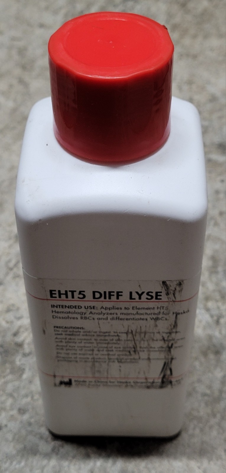 x1 Element HT5 Hematology, EHT5 DIFF LYSE Solution 300mL Expires 2/10/2027