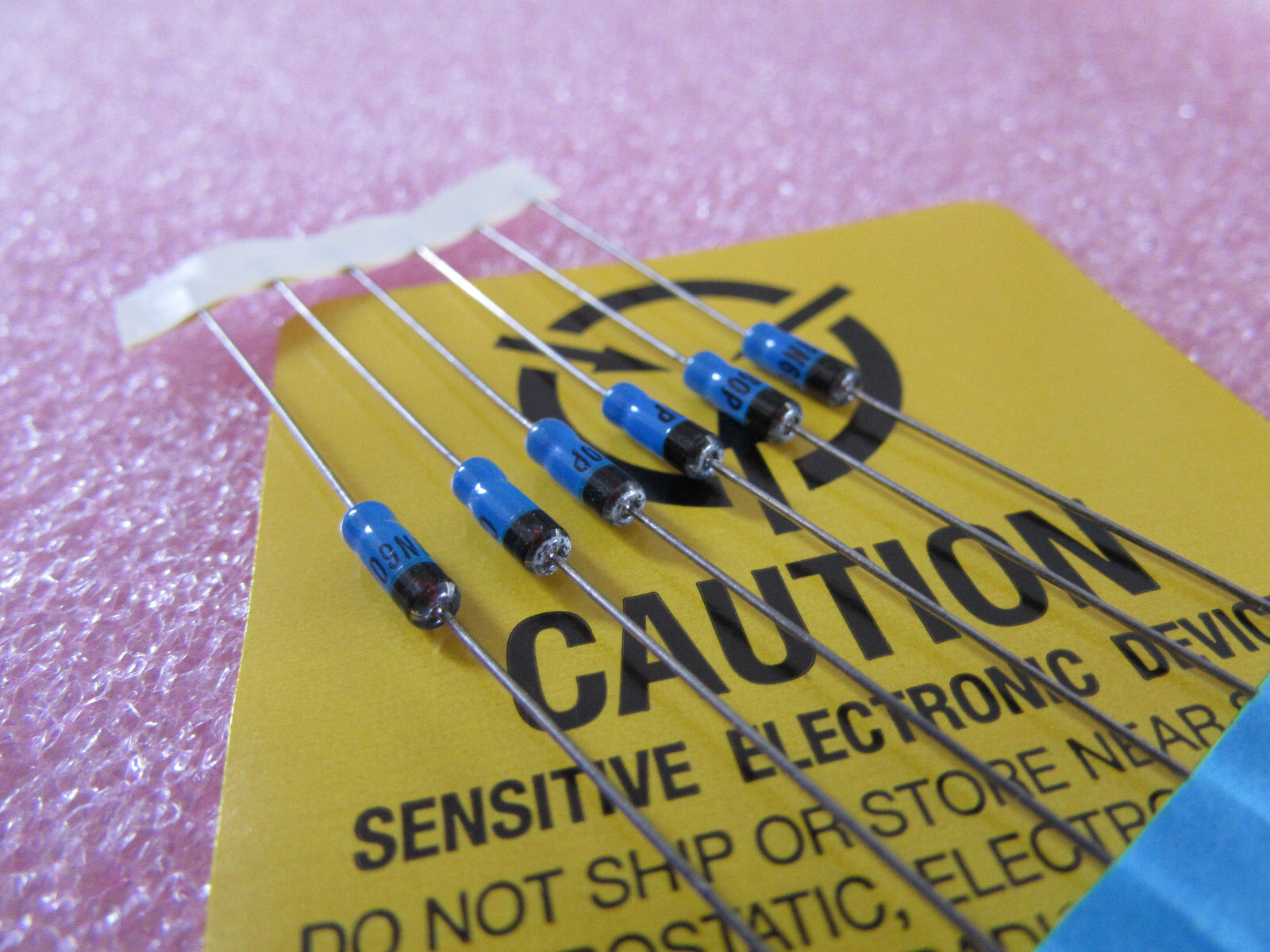 1N60P, 1N60 Central Semi Gold Bonded Germanium Glass Diodes Vintage 6pcs NOS USA