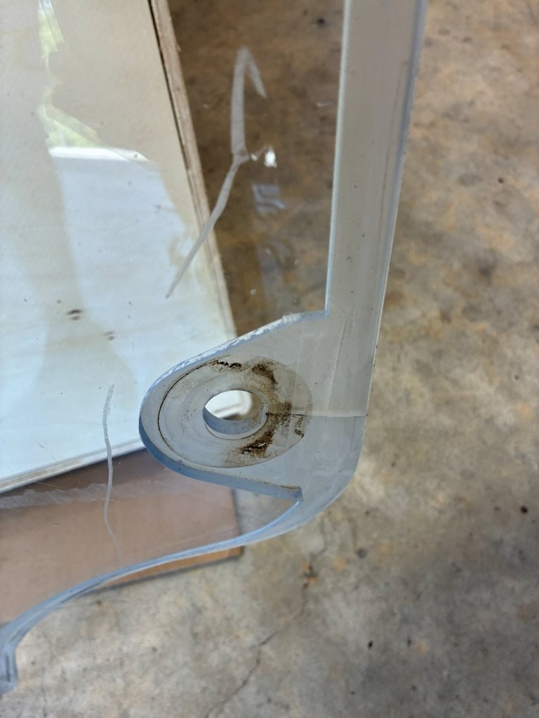 OEM Cat POLY #3 Skid Steer Cab Door 259D 289D 299D 299D3 (CRACKED SEE PIC)