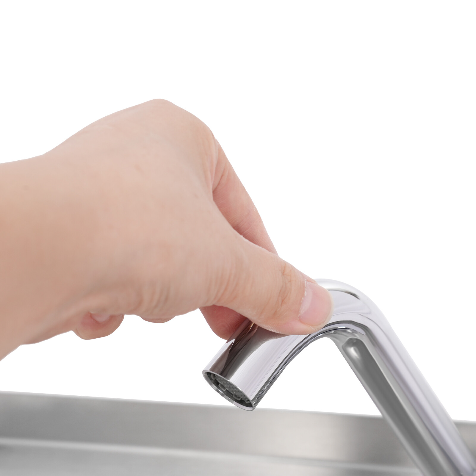 RV Caravan Camper Stainless Steel Hand Wash Basin Kitchen Triangular Sink+Faucet