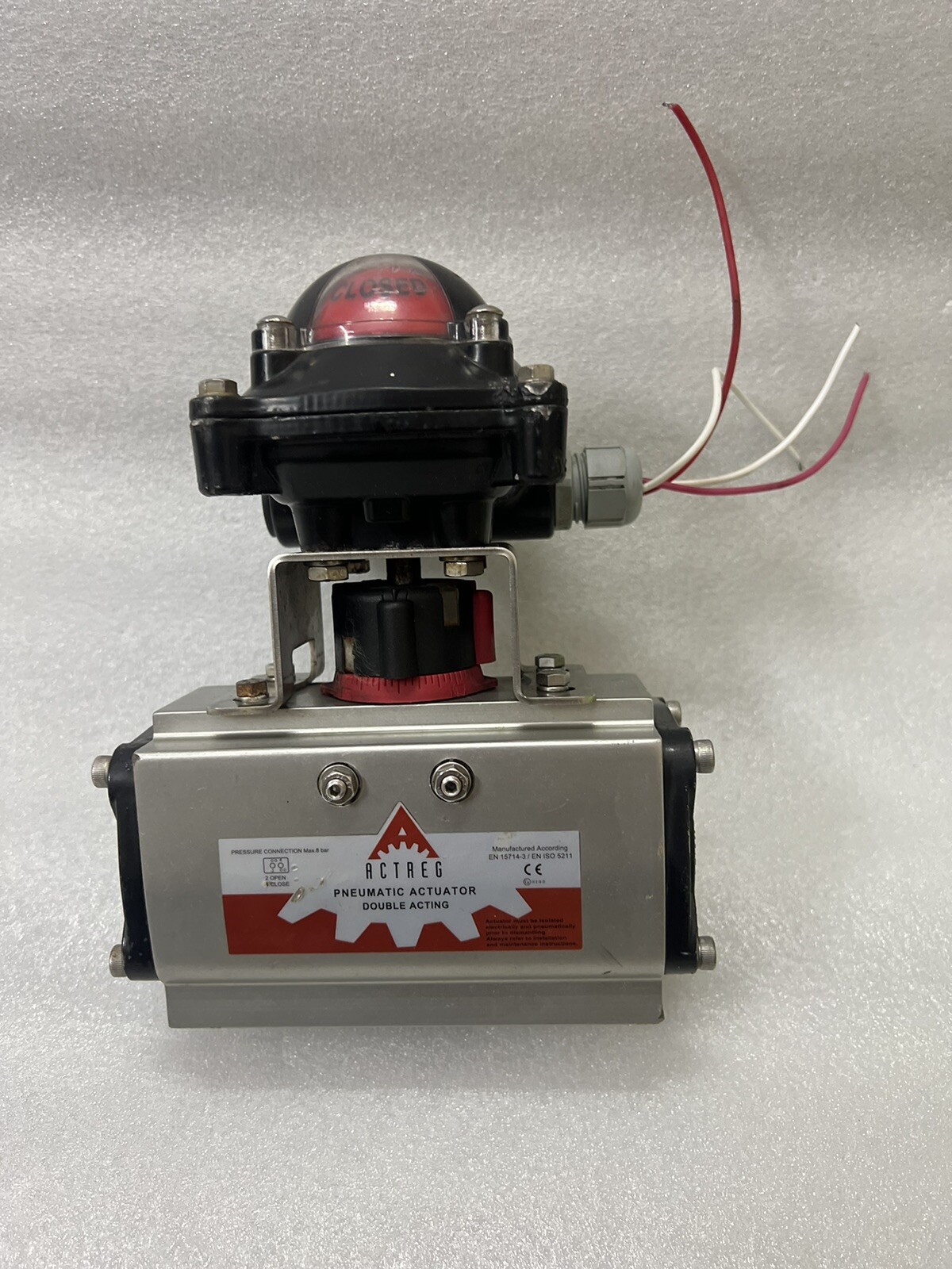 ACTREG EN ISO 5211-F05–Y-LD-14 PNEUMATIC ACTUATOR WITH LIMIT SWITCH