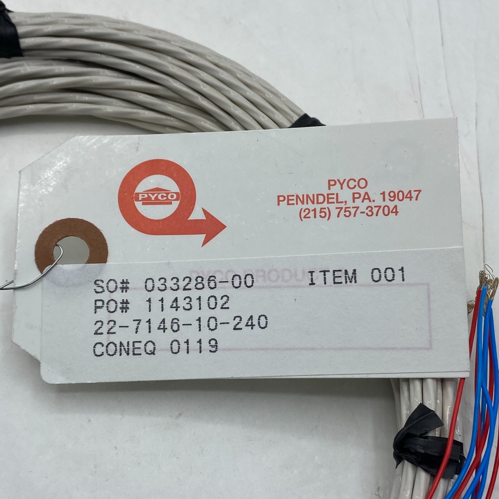 PYCO 22-7146-10-240 New Surplus Thermocouple 0.190″ x 1/2″ Threaded Probe✅