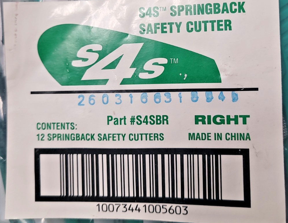 PACIFIC HANDY CUTTER 12-PACK Right Handed Cutter S4SBR