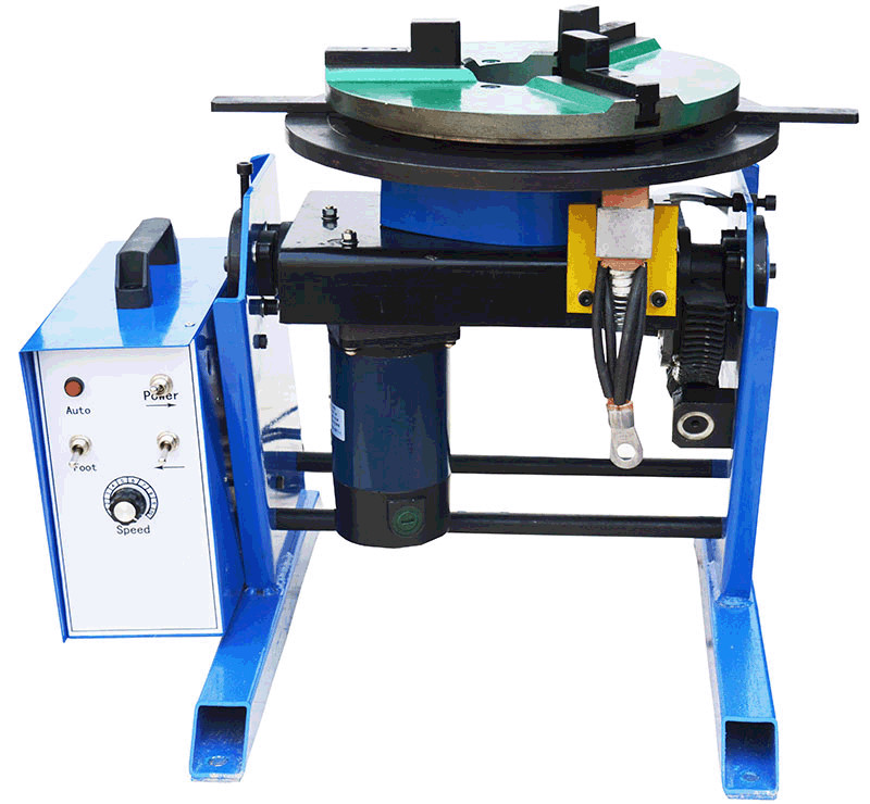 110V 30kg Capacity Welding Positioner for Metal Fabrication with 200mm Chuck