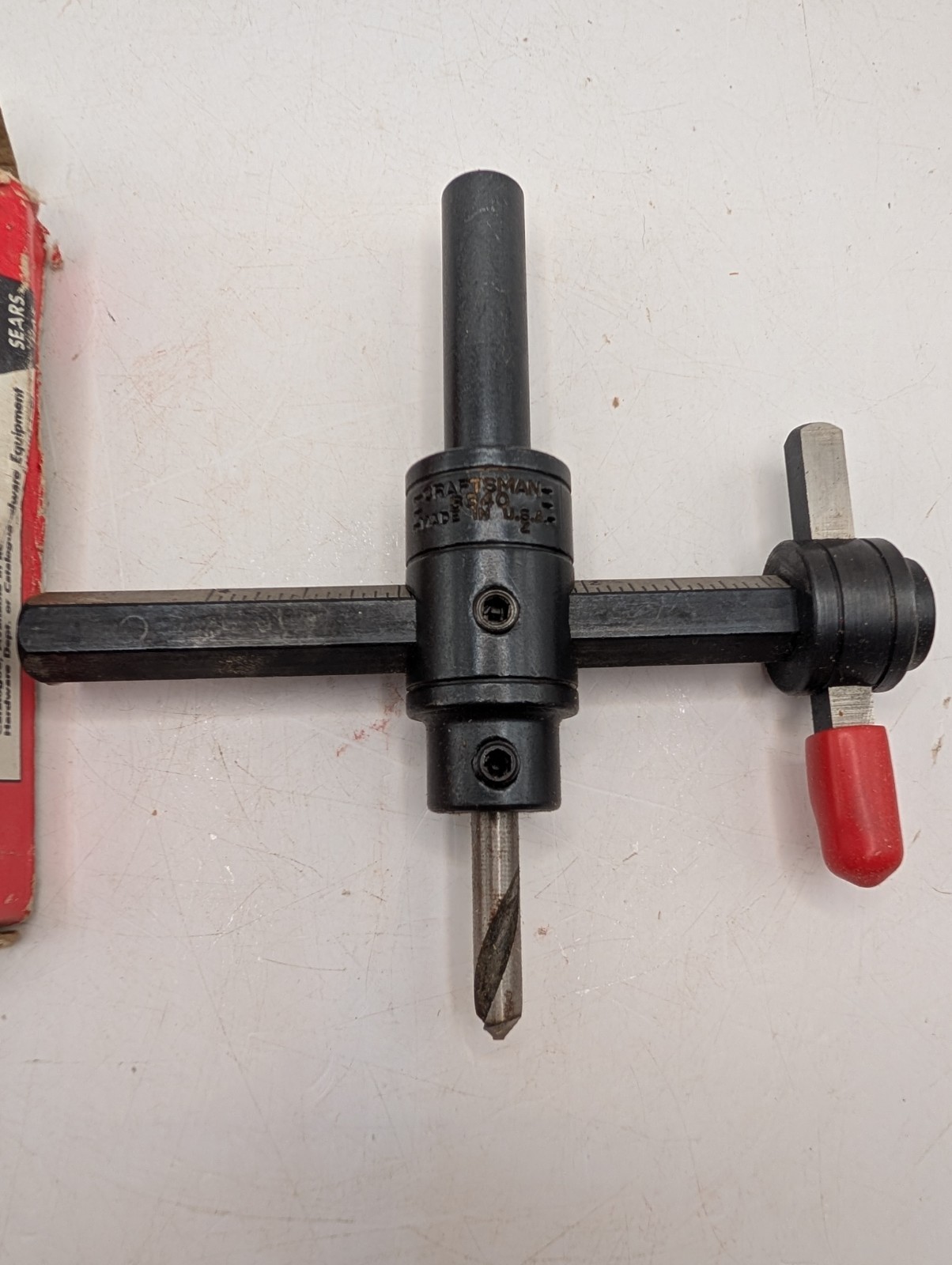 SEARS Craftsman # 3640 Circle Cutter 1/2″ Shank 1-3/4″ to 6-1/2″ Cap Box 9-3640