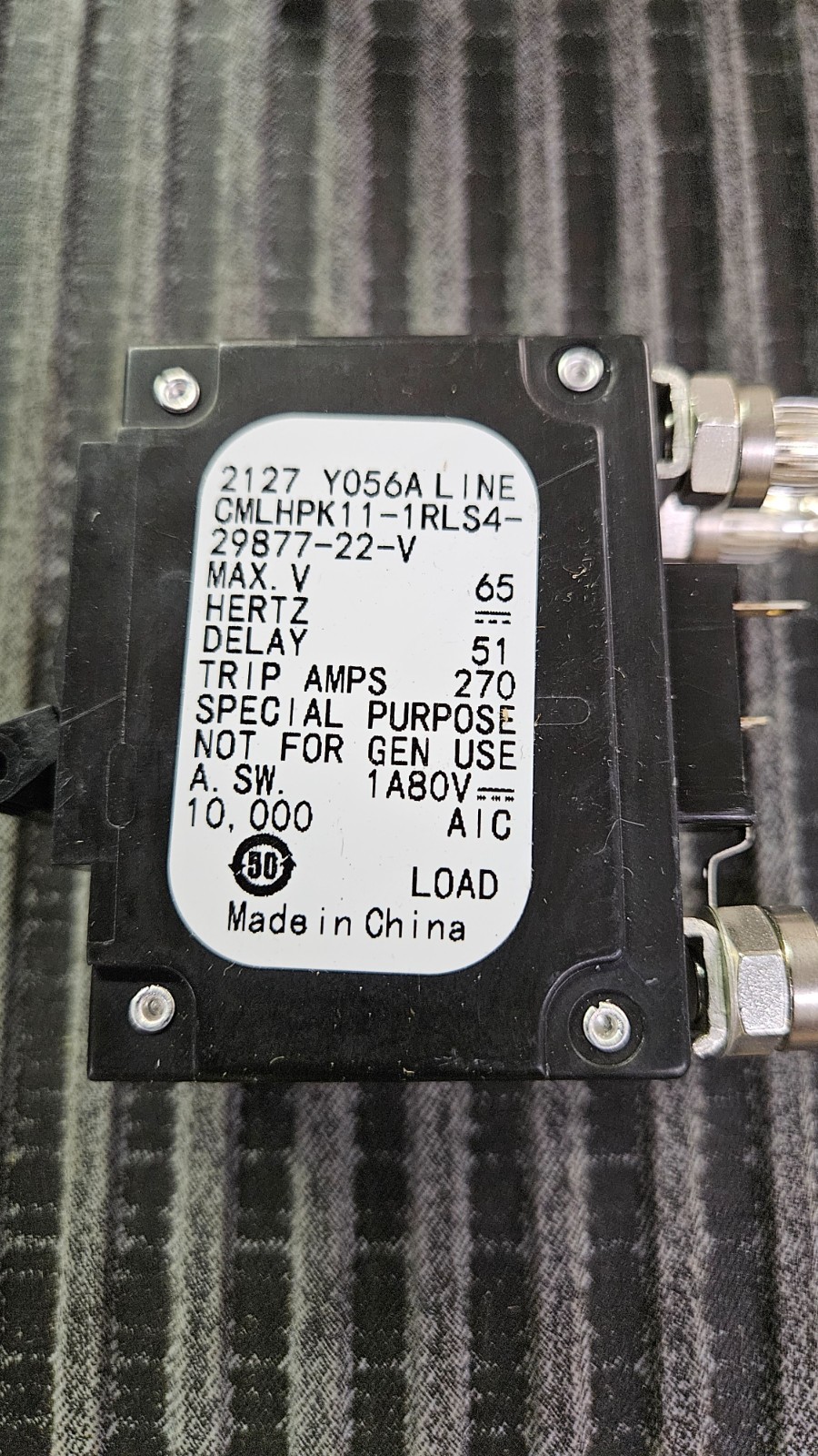 AIR PAX CIRCUIT BREAKER CMLHPK11-1RLS4-29877-22-V 200 AMPS