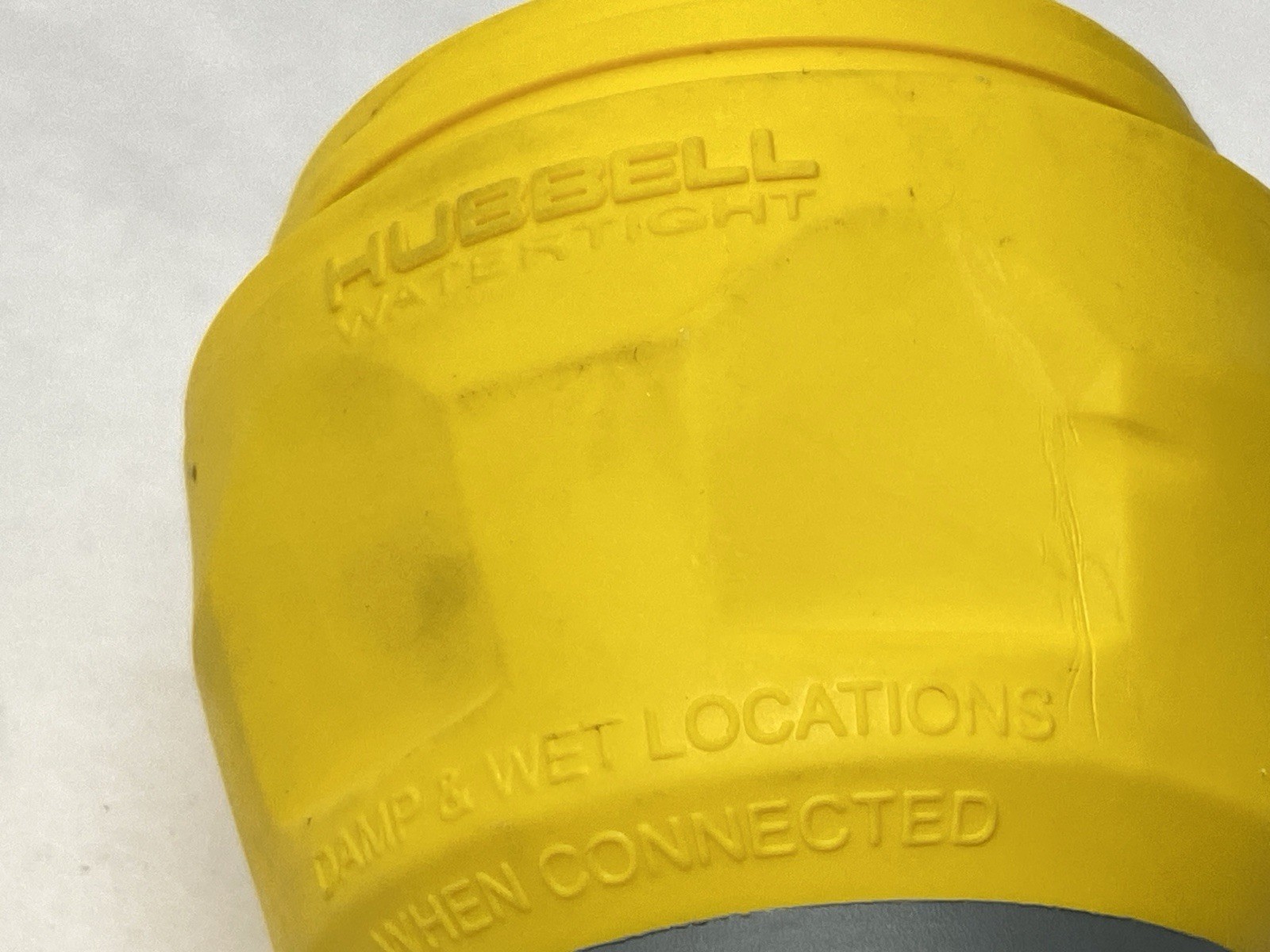 Hubbell HBL28W47 Watertight Twist-Lock Plug Yellow L5-30P 30A 125V