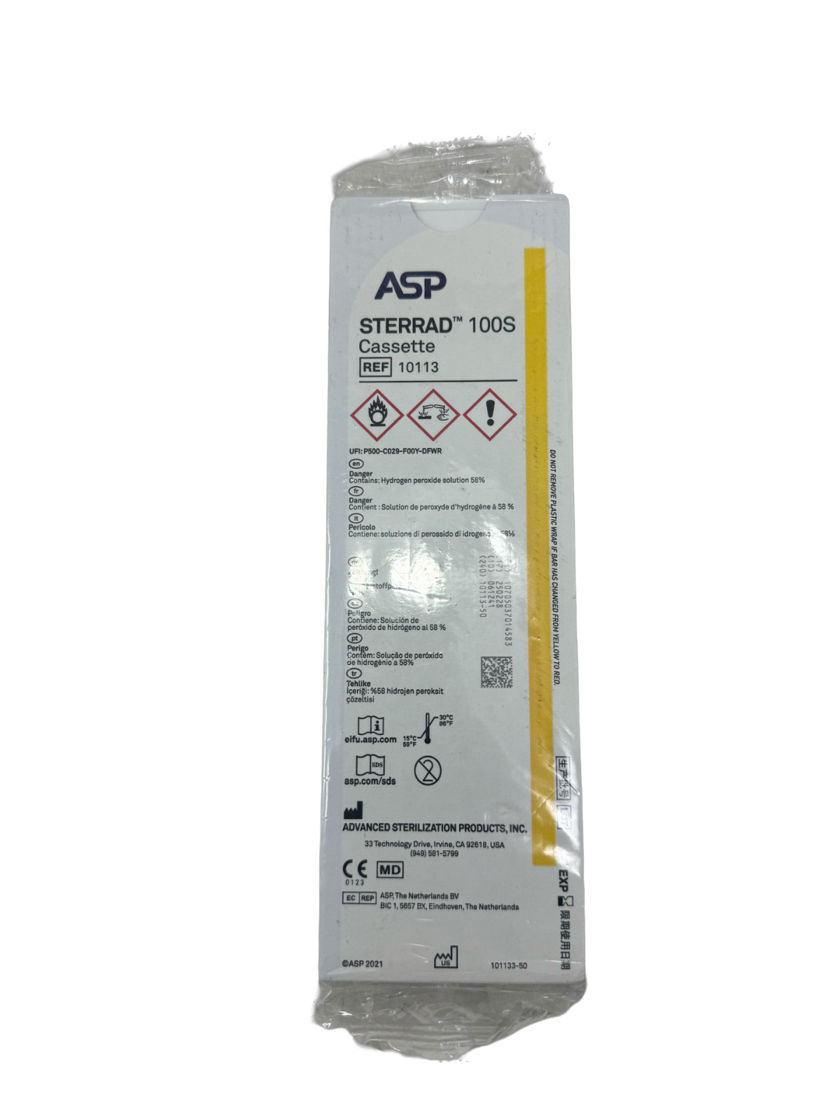 Johnson & Johnson ASP Sterrad 100S Cassette REF:10113 Exp 02-28-2025