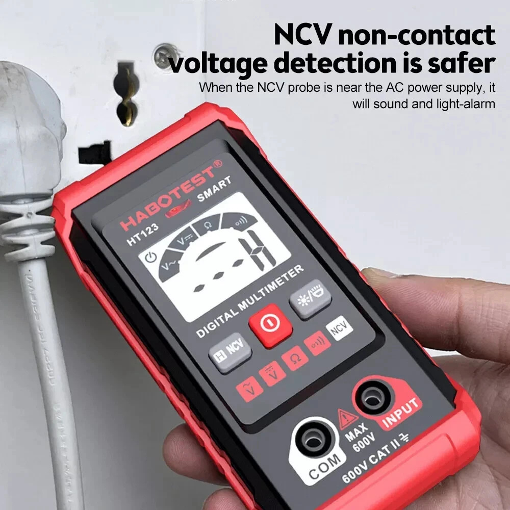 Digital Multimeter AC DC Voltmeter Ammeter Ohmmeter Volt Tester Meter WITH BATT