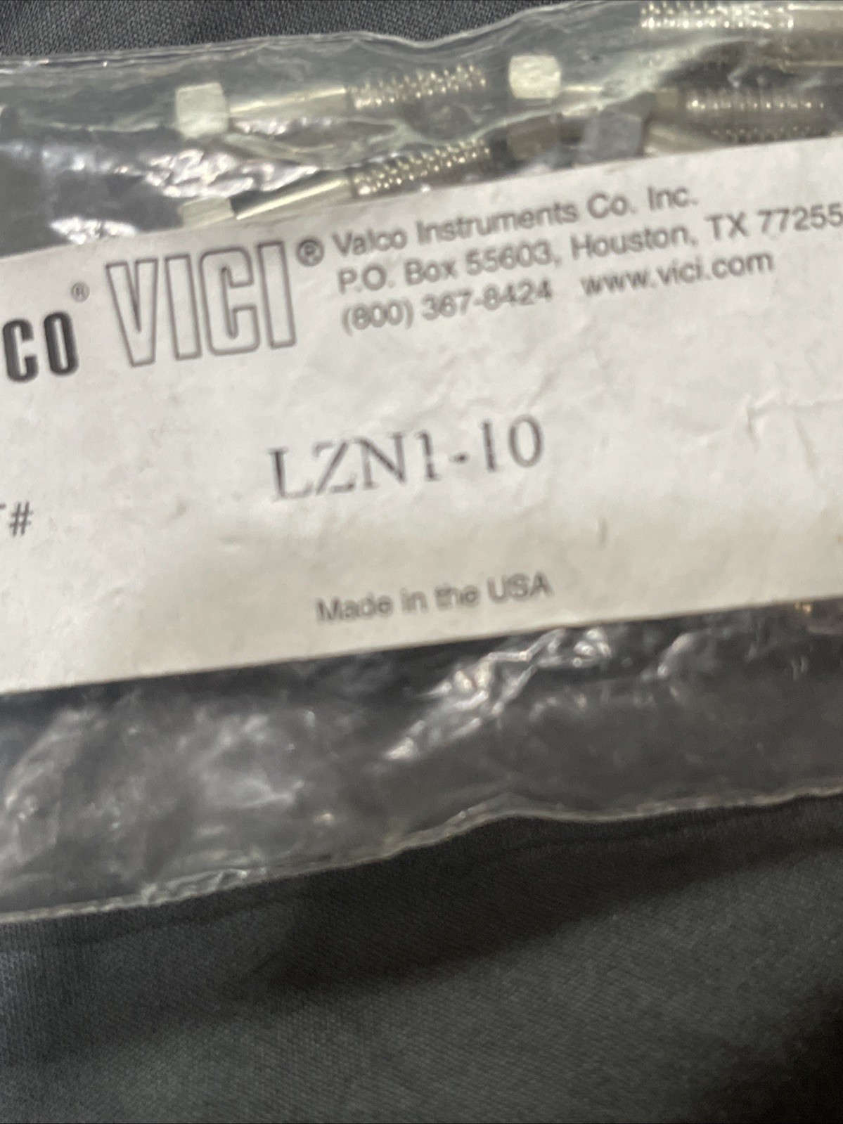 Vici Valco LZN1-10 Nut 1/16”, 19 mm long, SS, 18 Pieces