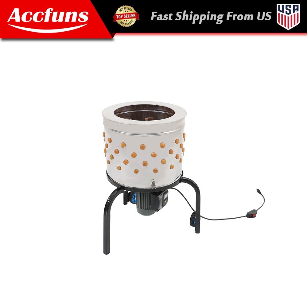 Chicken Plucker Machine 280RPM 120V 60Hz φ19.7 x H15.5 in /φ501 x H393 mm New