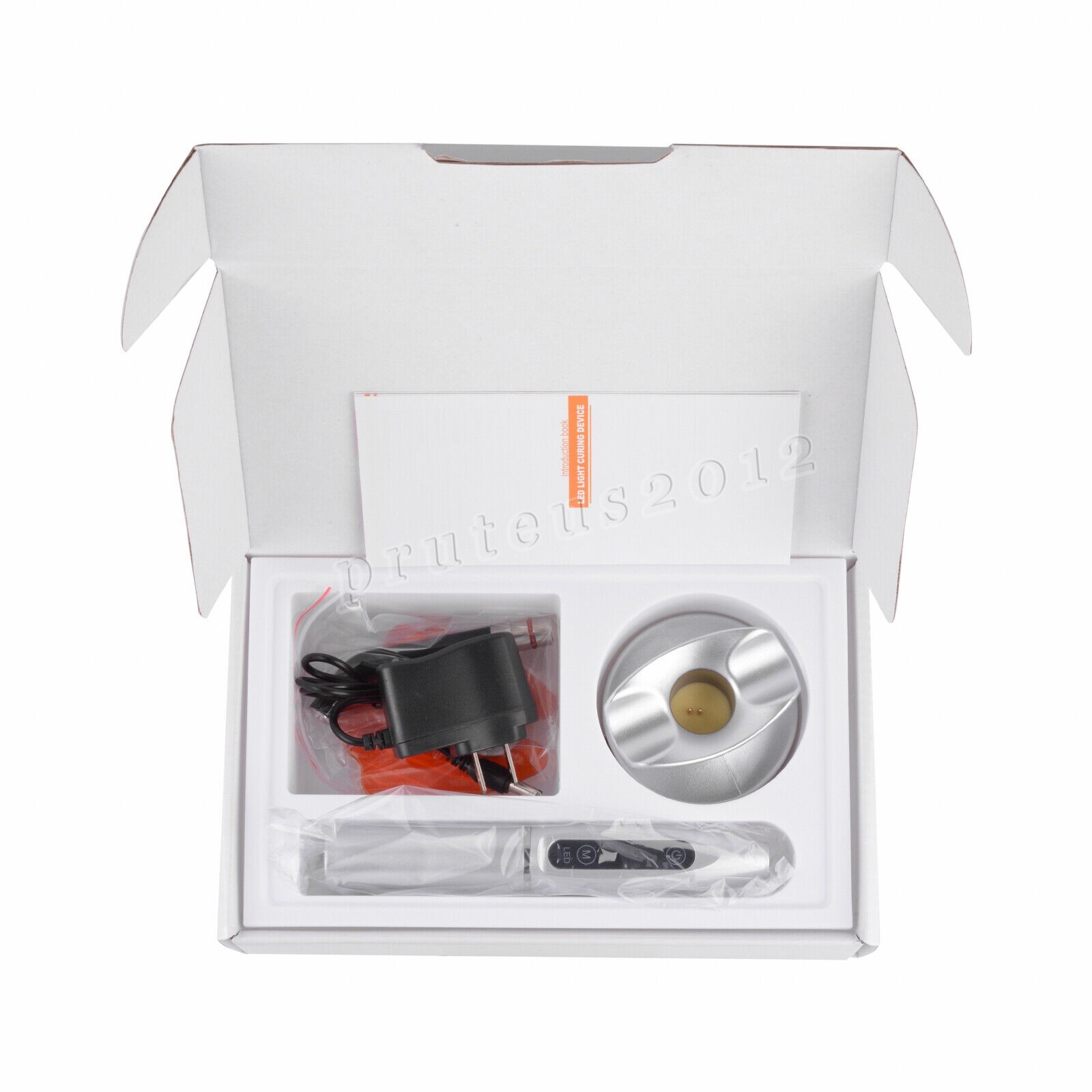 Dental Upgraded Rainbow LED Curing Light 1500-2000mw/cm2 3 Modes Silver US STOCK
