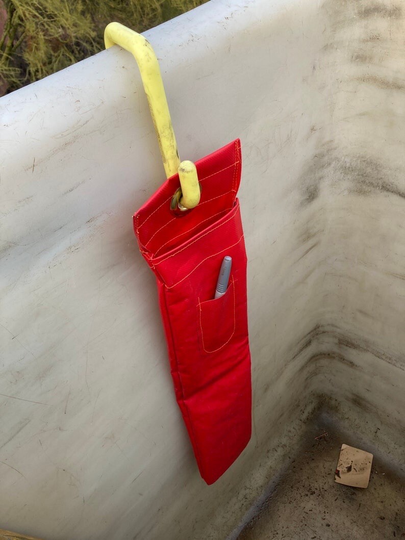 Lineman Bucket Bag, Short Switch Stick Holder, Lineman Ariel Tool, Red