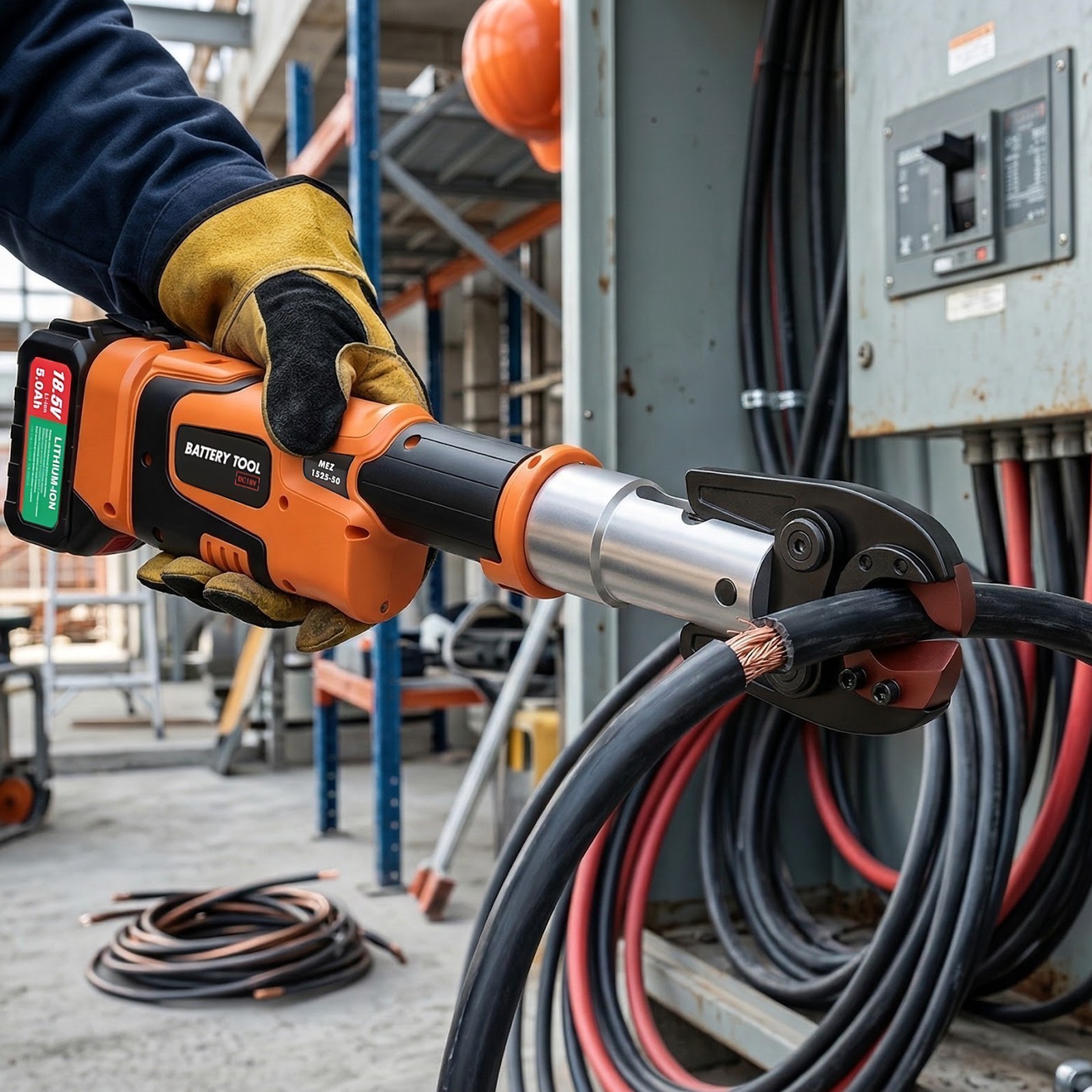 Compact Propress Tool Universal Jaws with 2 18V 5.0AH Batteries for Copper Pipe