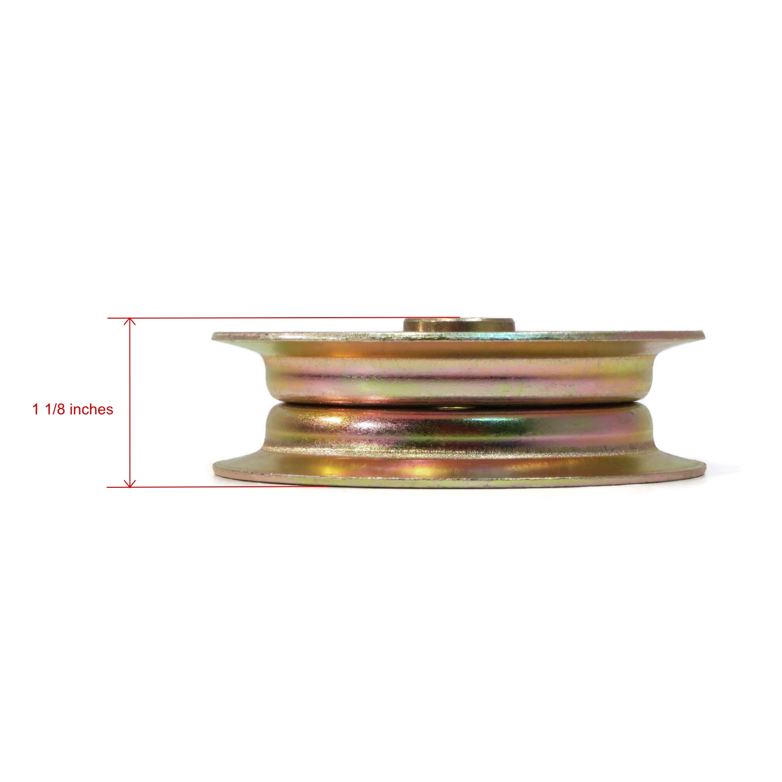 (Pack of 2) Flat Idler Pulleys for Husqvarna 532131494, 532173438 Lawn Mowers