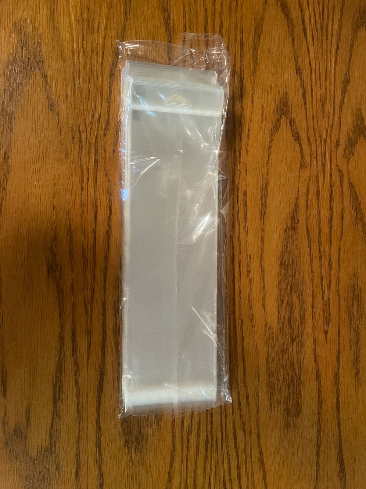 100 ClearBags HANG TOP Resealable Self Adhesive Bottom Poly Hang Hole bag