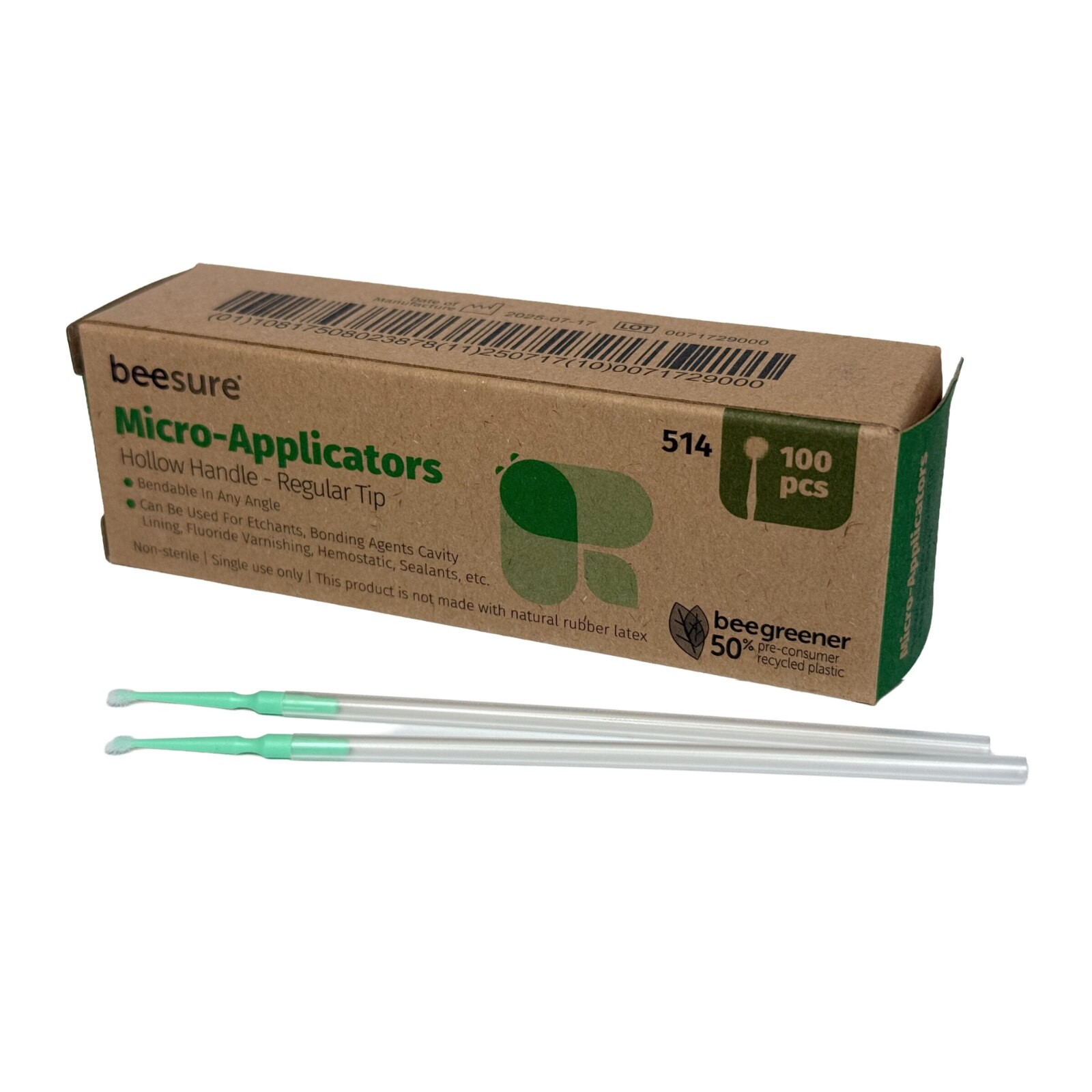 Cranberry BE514 BeeSure Hollow Micro Applicators Fine Tip 100/Pk