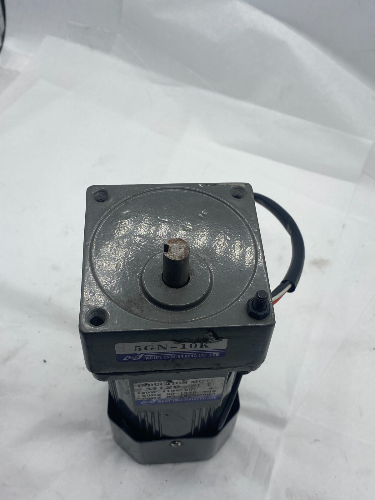 WEIPU INDUSTRIAL INDUCTION MOTOR 5GN-10K 120W 110V 50/60HZ «FREE SHIPPING»