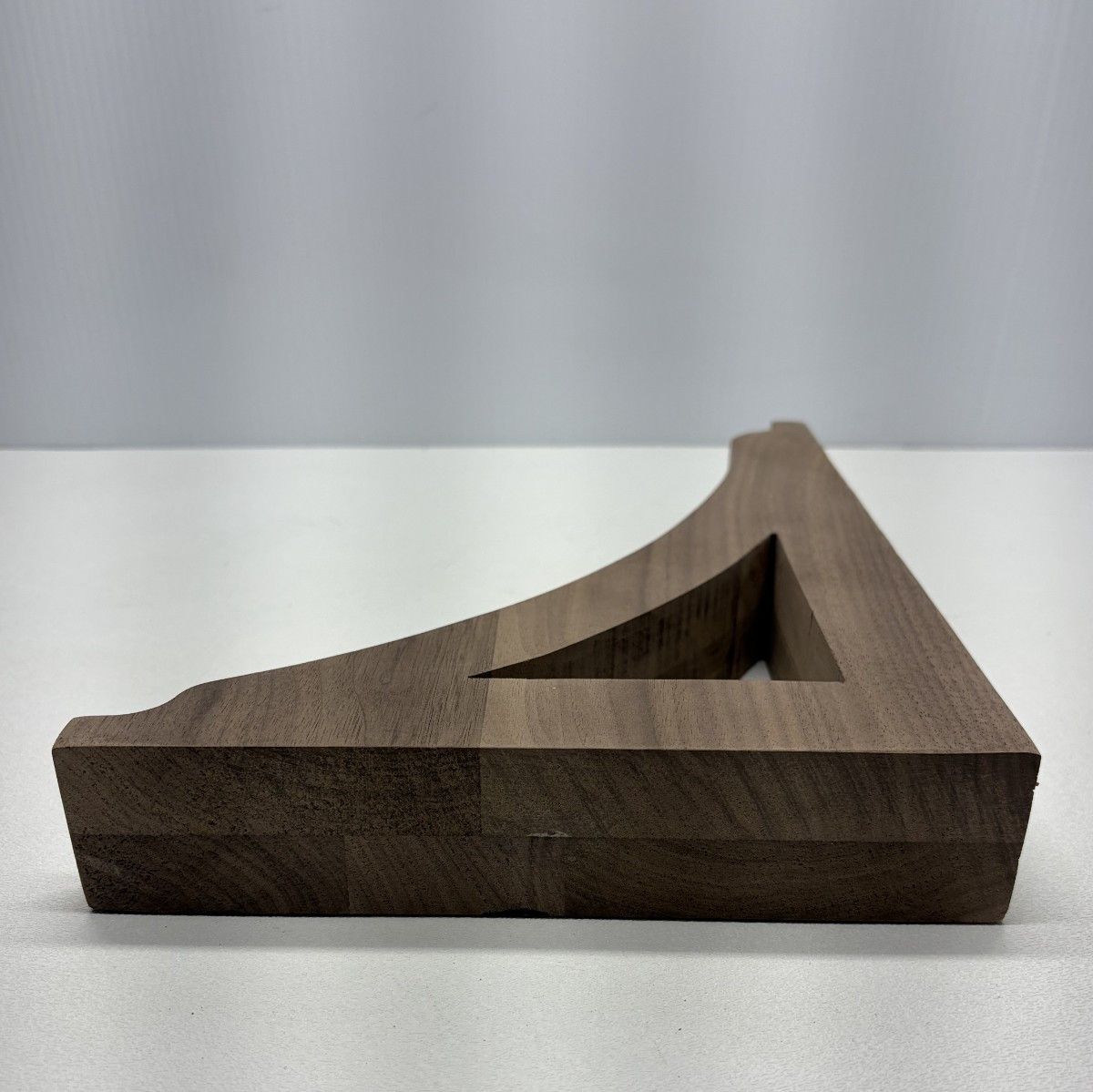 Ekena Millwork 1-3/4 in. x 12 in. x 8-1/2 in. Walnut Large Thorton Wood Bracket
