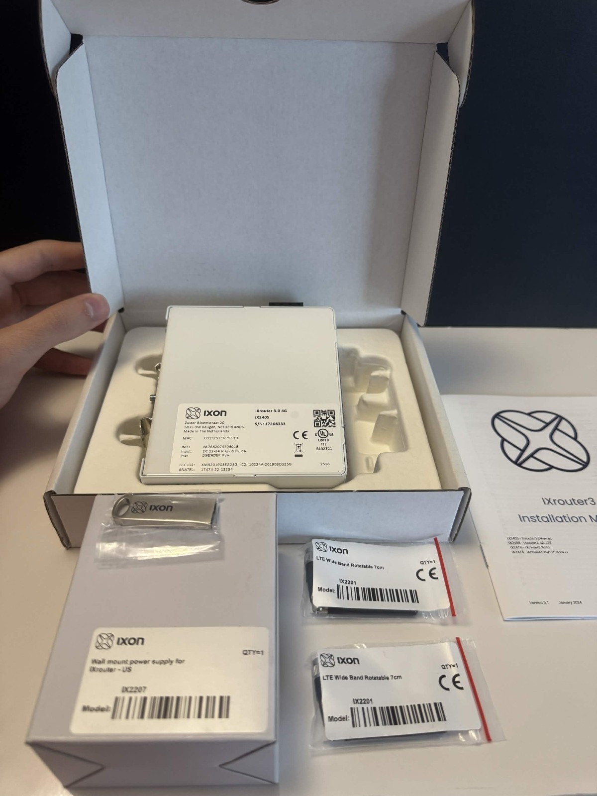 IXON IXrouter3 IX2405 4G LTE Industrial Remote Access Router Kit New