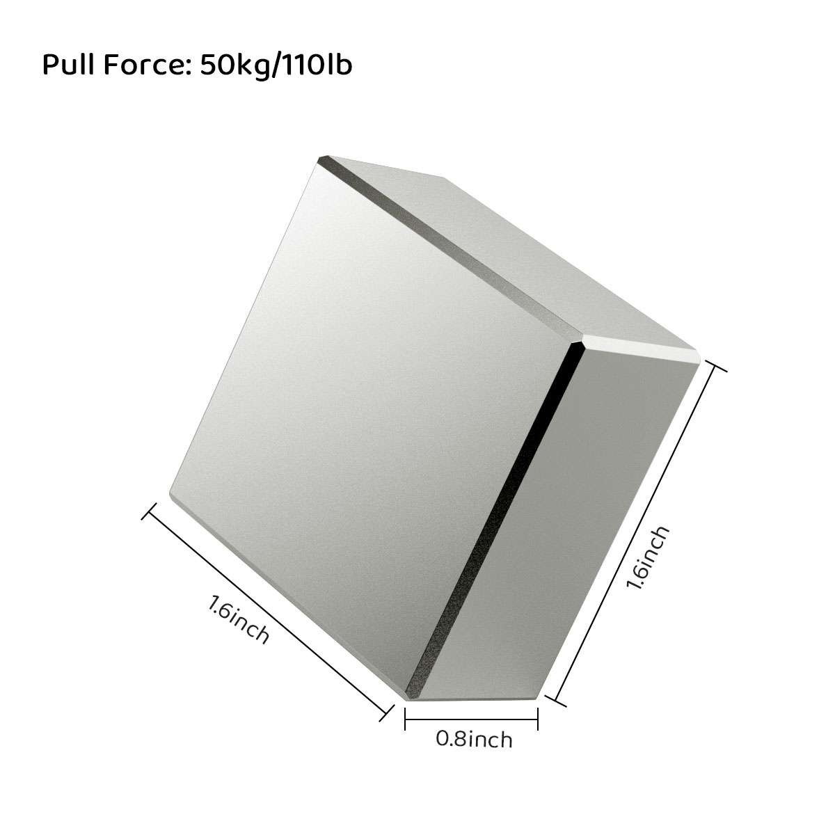 1-2 Pack N52 Strong Magnet Square Powerful Rare Earth Block Neodymium 40x40x20mm