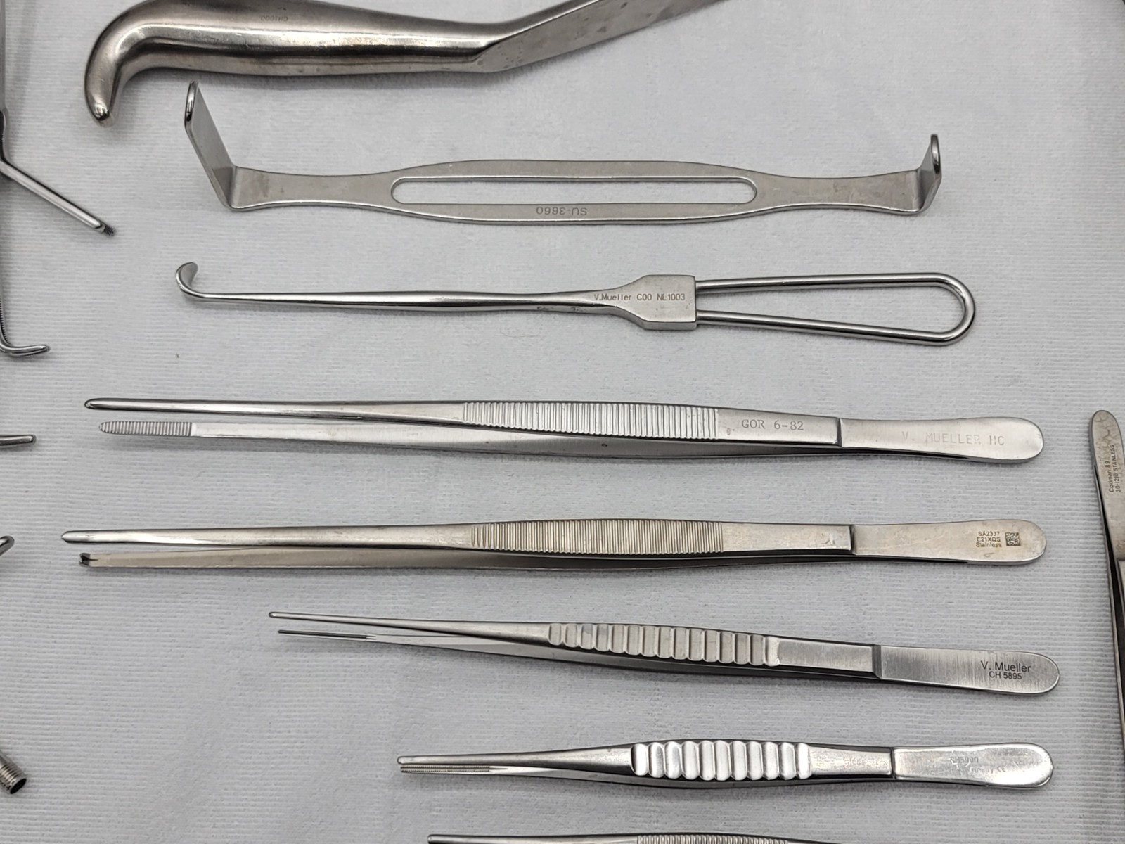 Bulk 60-Piece V. Mueller General Surgery Instruments Scissors, Needle Holders