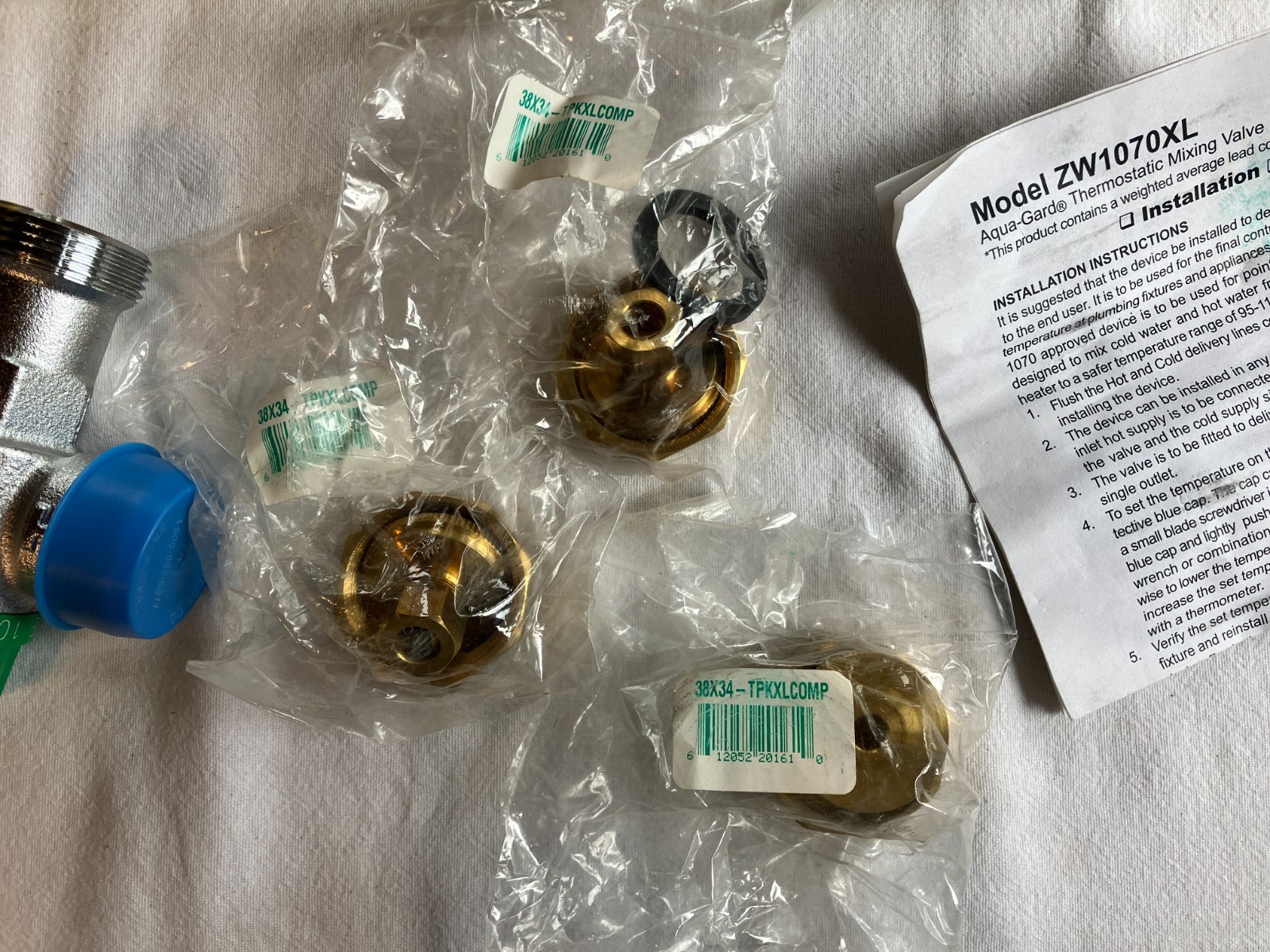 Zurn Wilkins 38-ZW1070XLCOMP 3/8” Aqua-Gard Thermostatic Mixing Valve, 3/8″ Comp